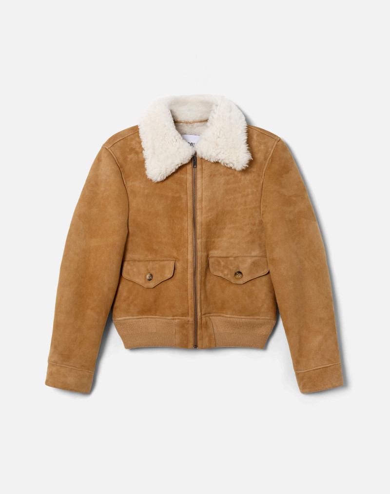 Shearling Bomber - Tobacco 1