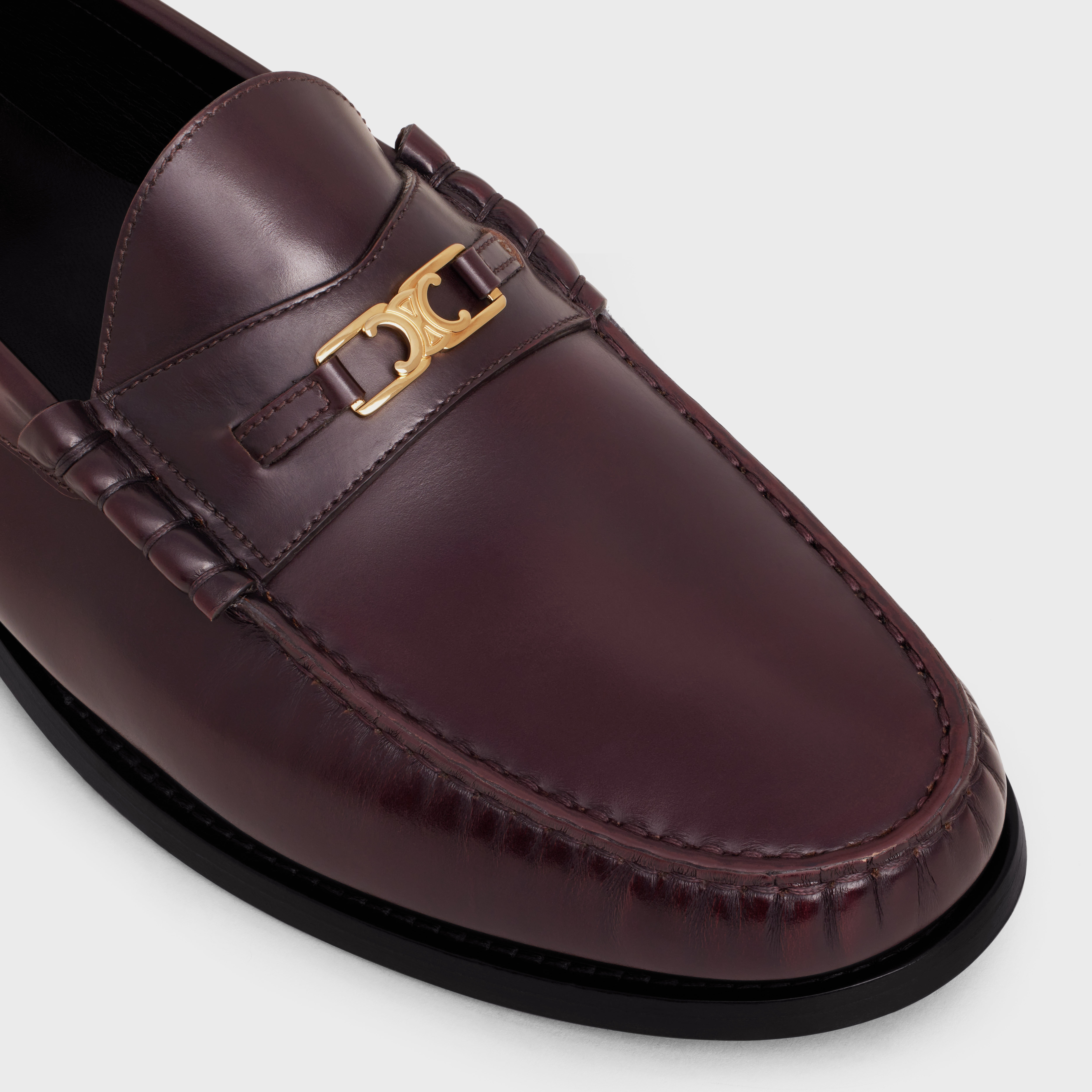 CELINE LUCO Triomphe Loafer in POLISHED BULLSKIN - 4