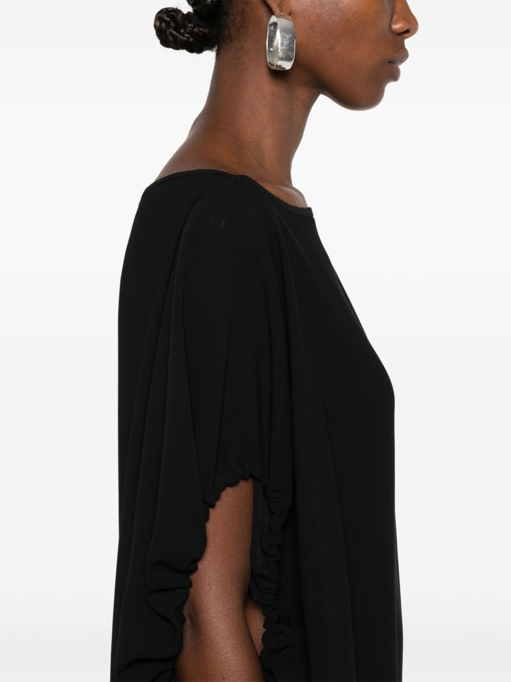 draped mini dress - 5