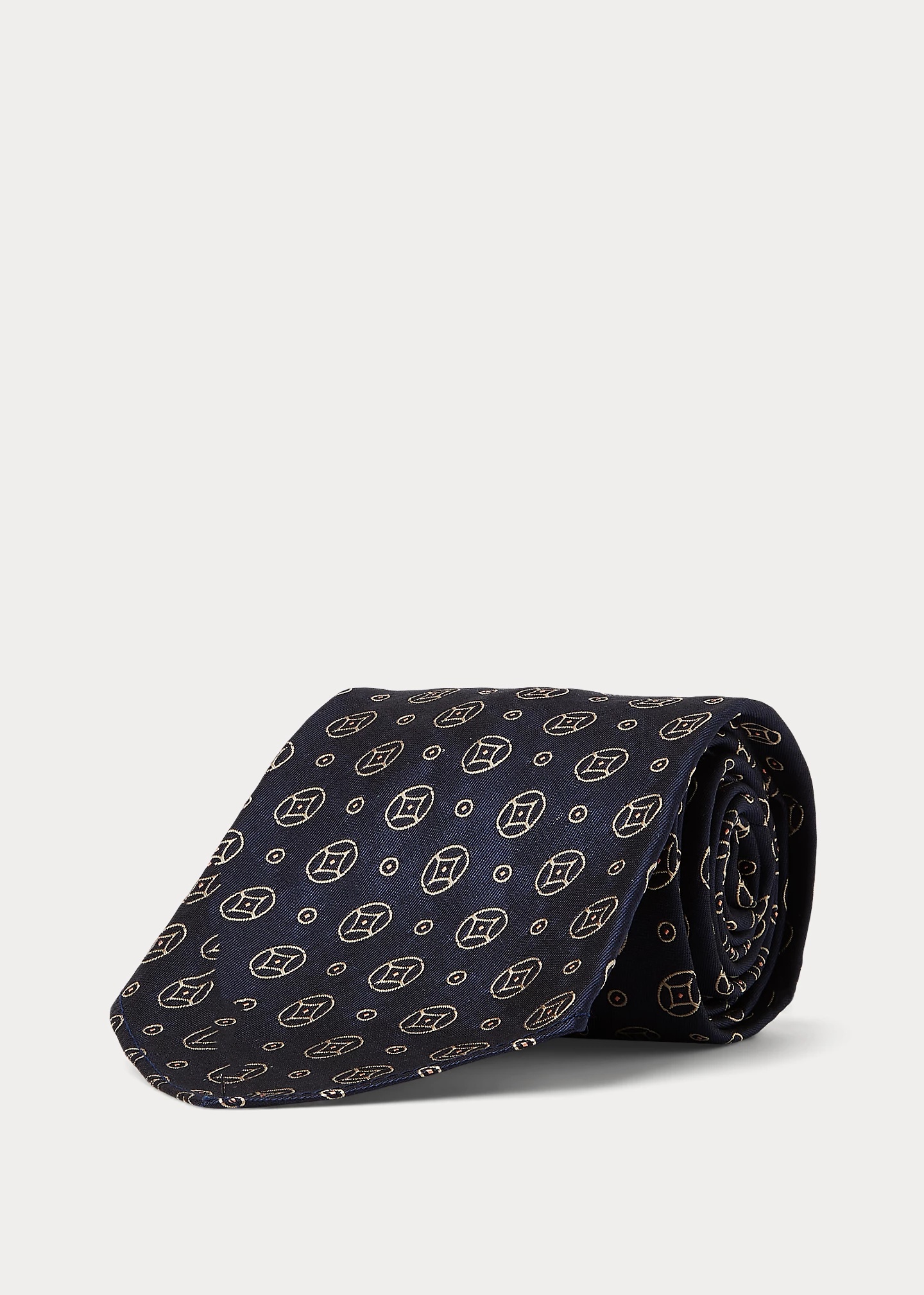 Handmade Silk Brocade Foulard Tie - 2