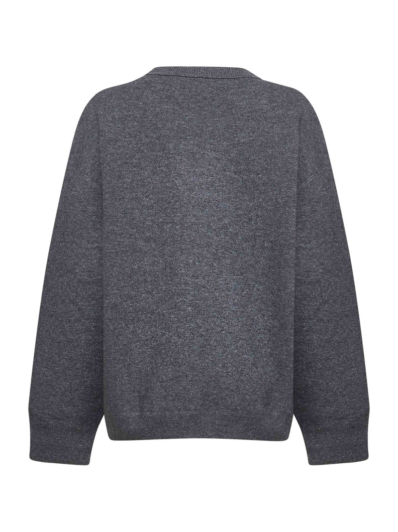 Studio Nicholson Grey double wool and cashmere Moray sweater outlook