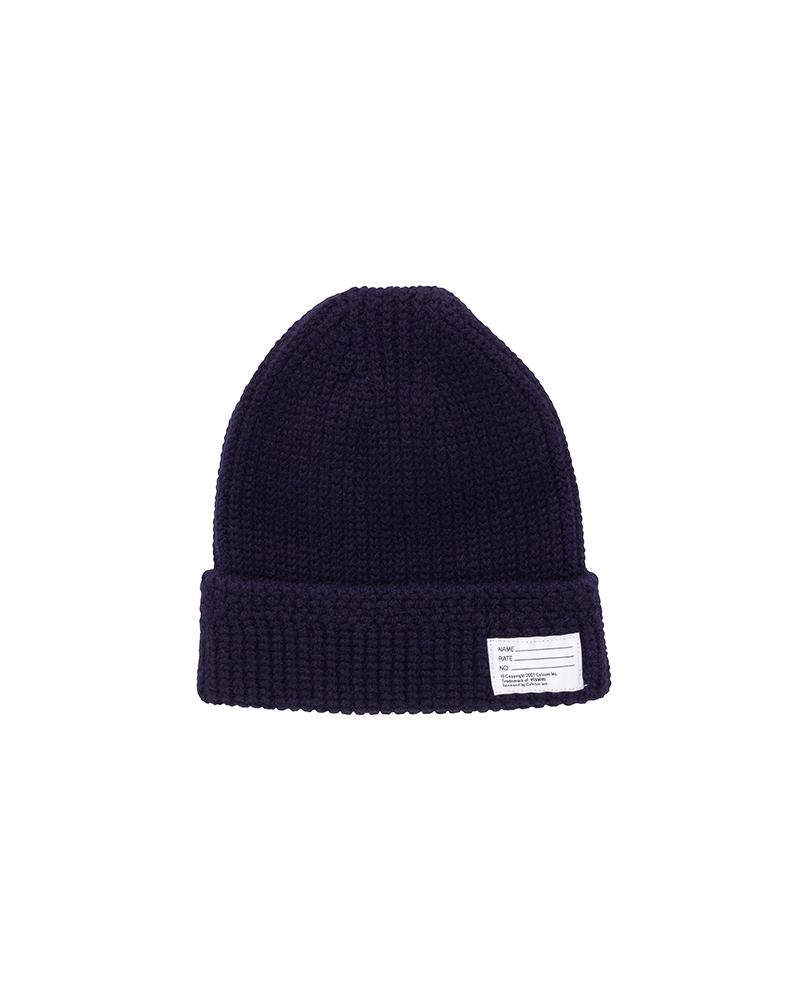 KNIT BEANIE (CASHMERE) NAVY - 1
