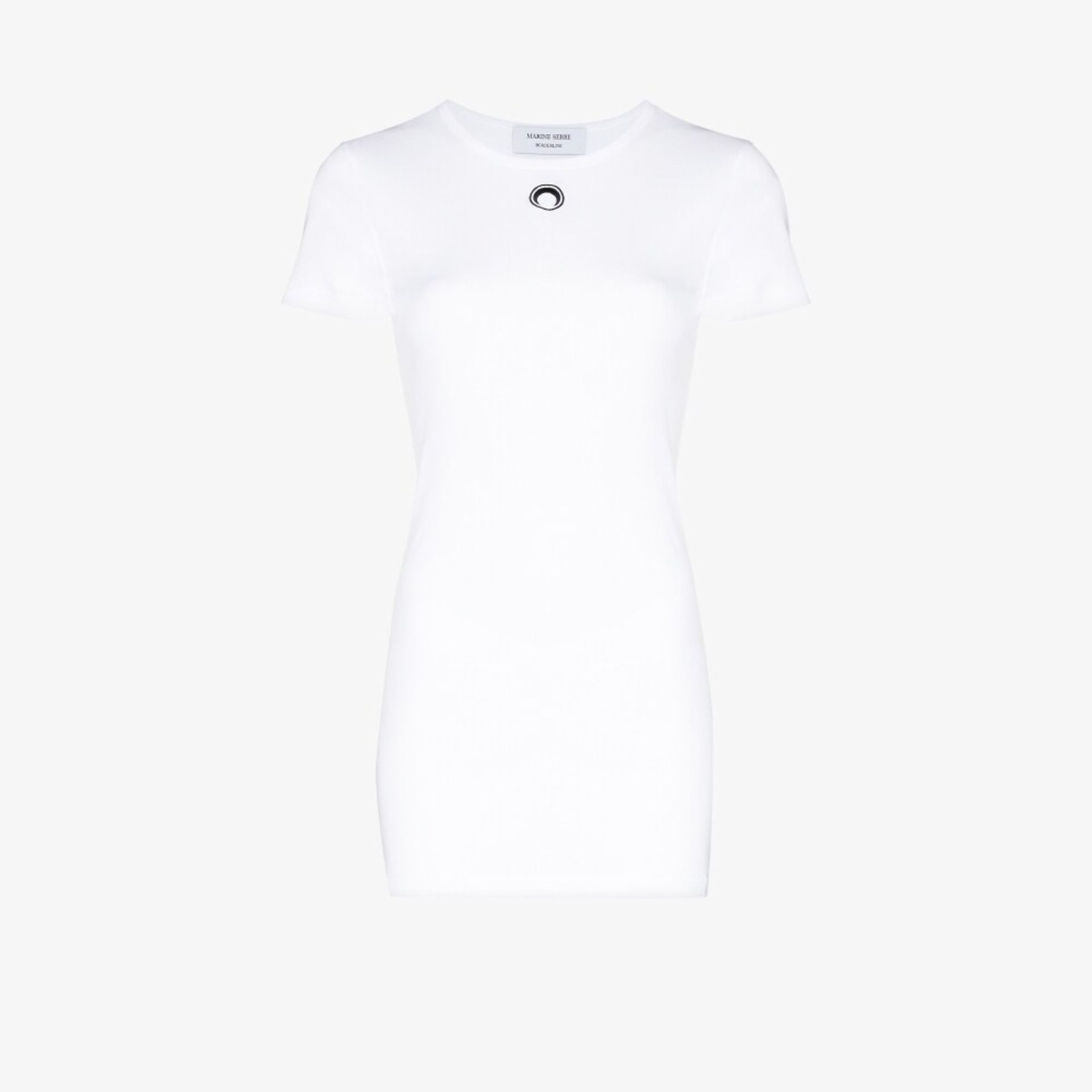 fine-ribbed organic cotton T-shirt dress - 1