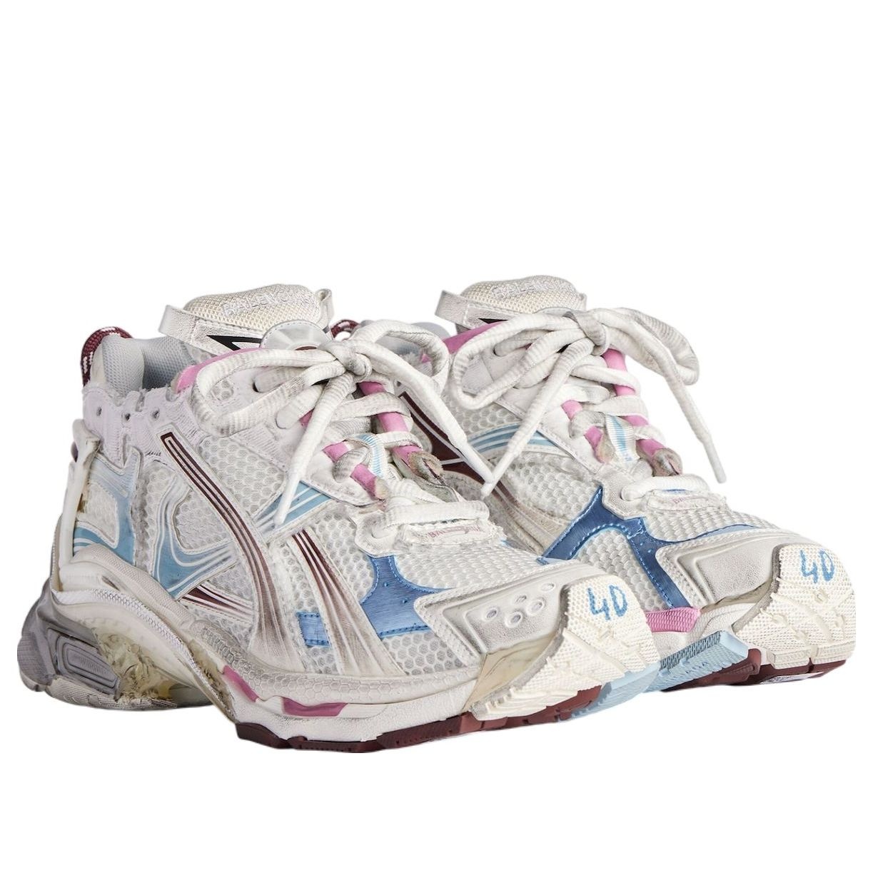 (WMNS) Balenciaga Runner Gradient 'White Pink Blue' 772767WRUNG9245 - 3