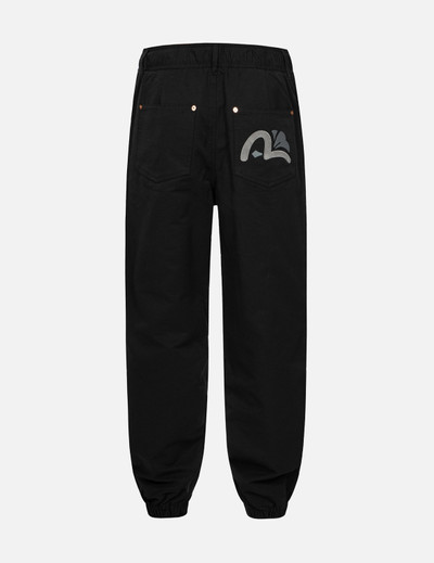 EVISU HIDE-AND-SEEK GODHEAD AND SEAGULL EMBROIDERY LOOSE FIT JOGGERS outlook