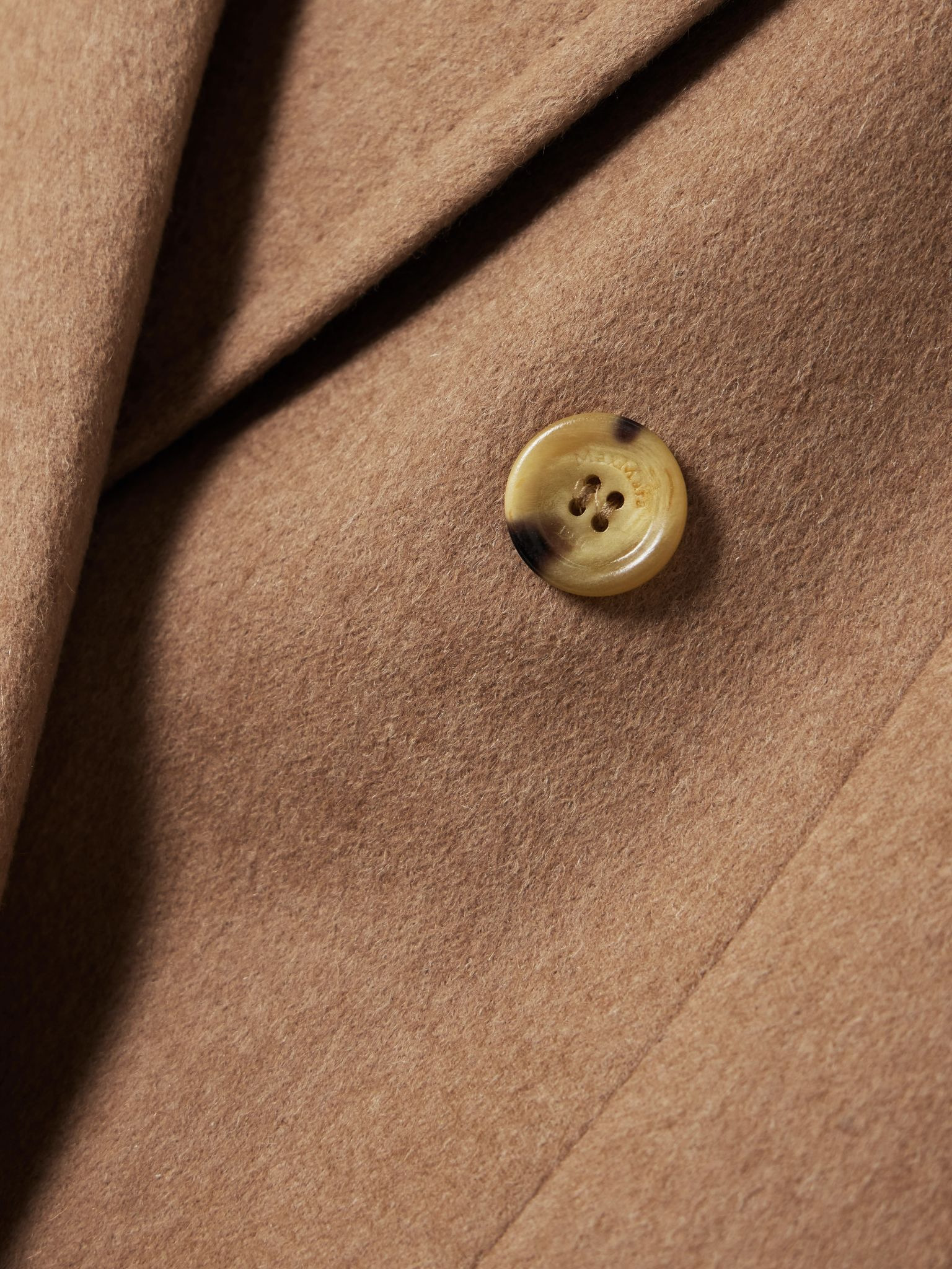 Olimpia double-breasted camel hair blazer Camel - 5