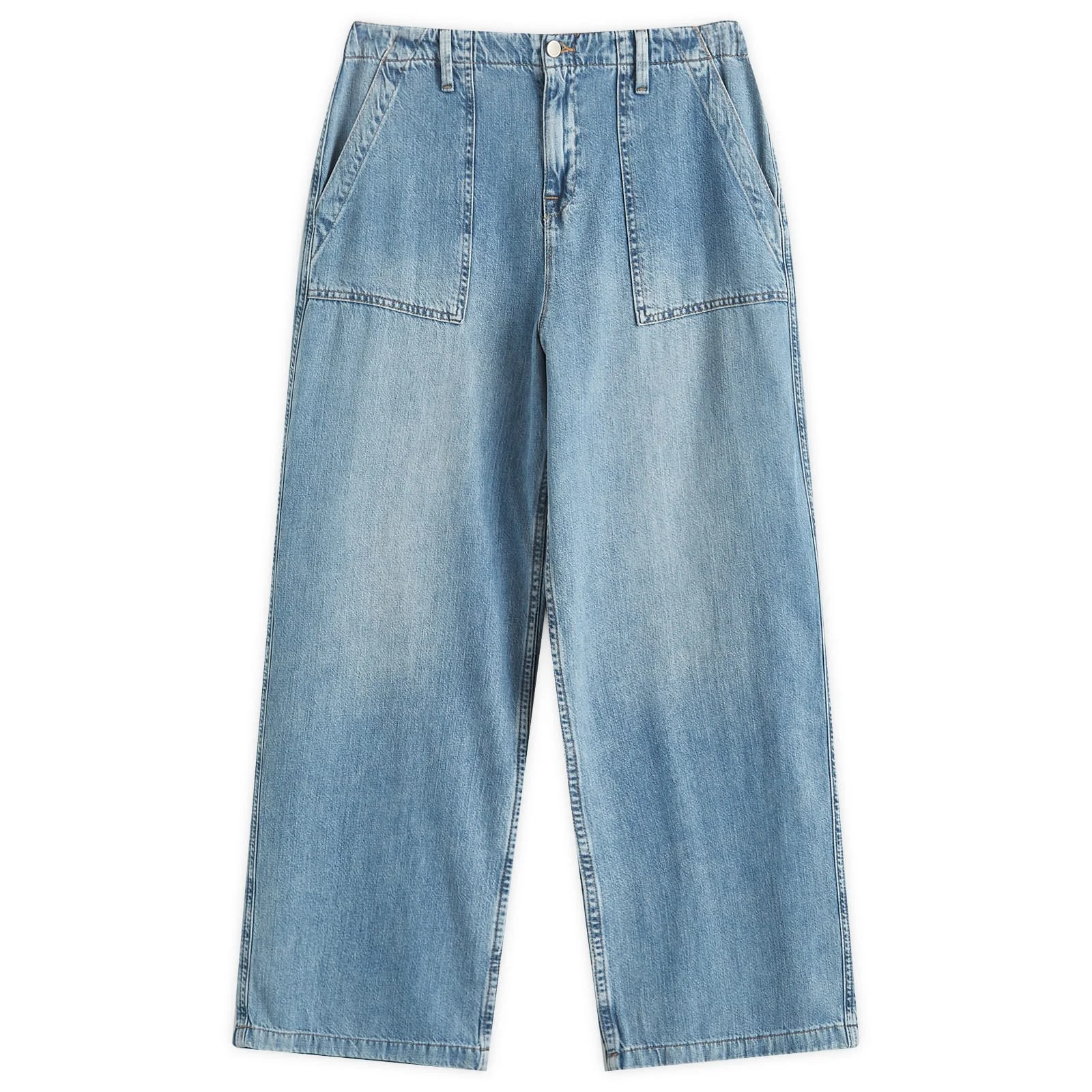 Good American Lite Linen Denim Pants - 1