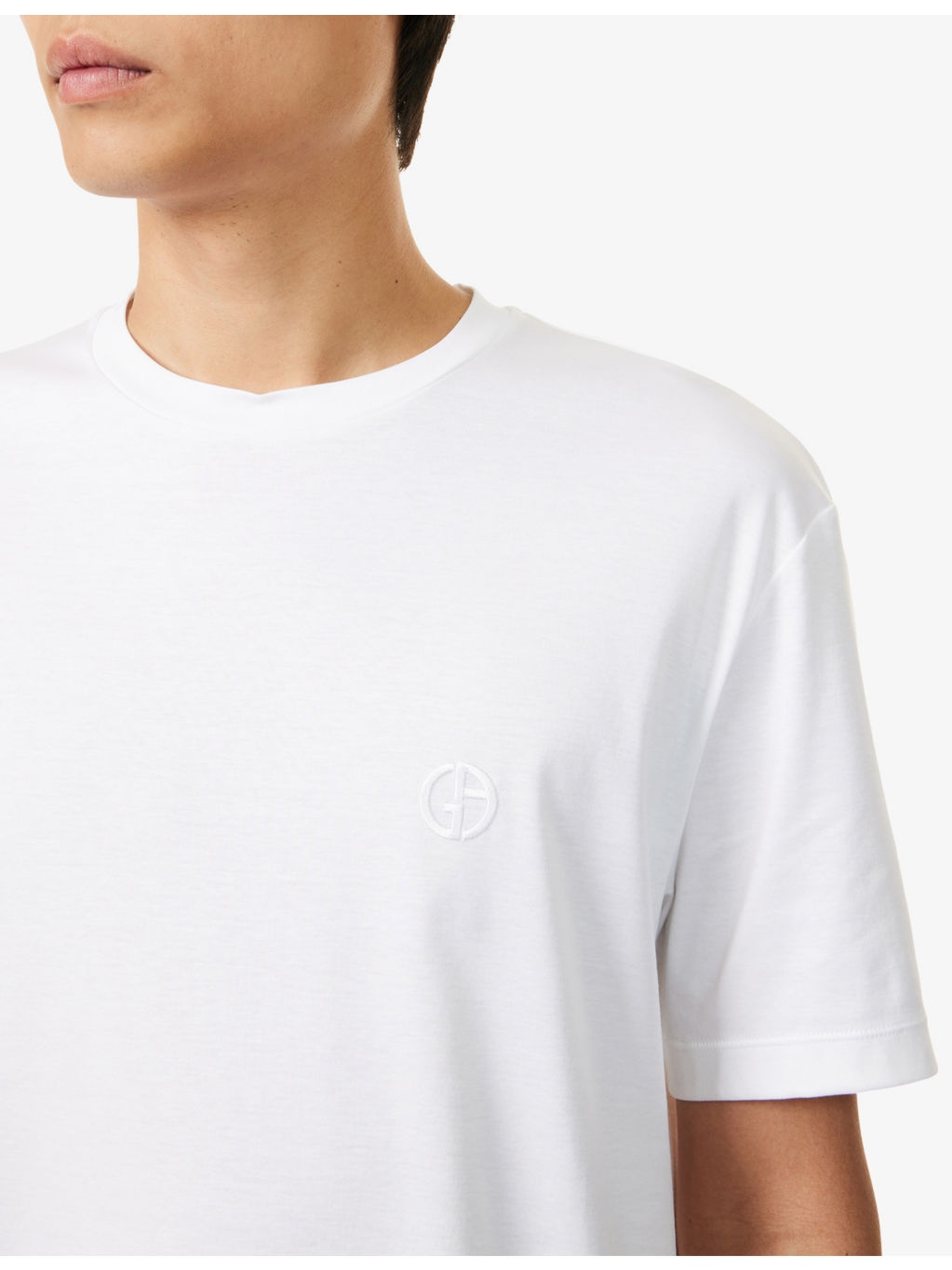 Embroidered-Logo Crewneck Cotton T-Shirt - 5