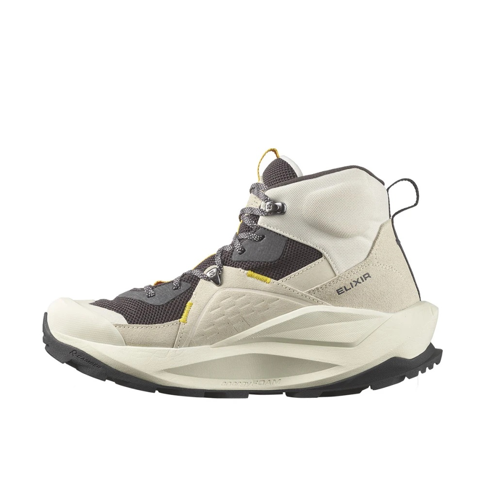 スニーカー Salomon Elixir Mid GTX W Vanilla Ice Phantom l SALOMON VANILLA ICE/PHANTOM/LEMON ELIXIR SNEAKERS | miinto