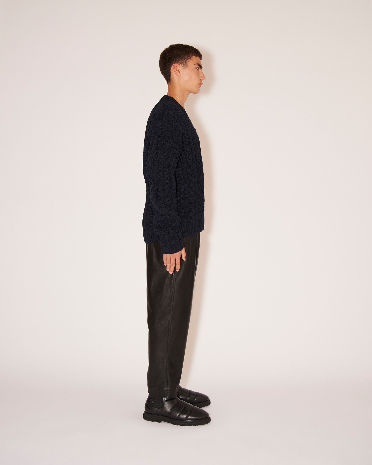 JAIN - OKOBOR™ alt-leather relaxed pants - Black - 4