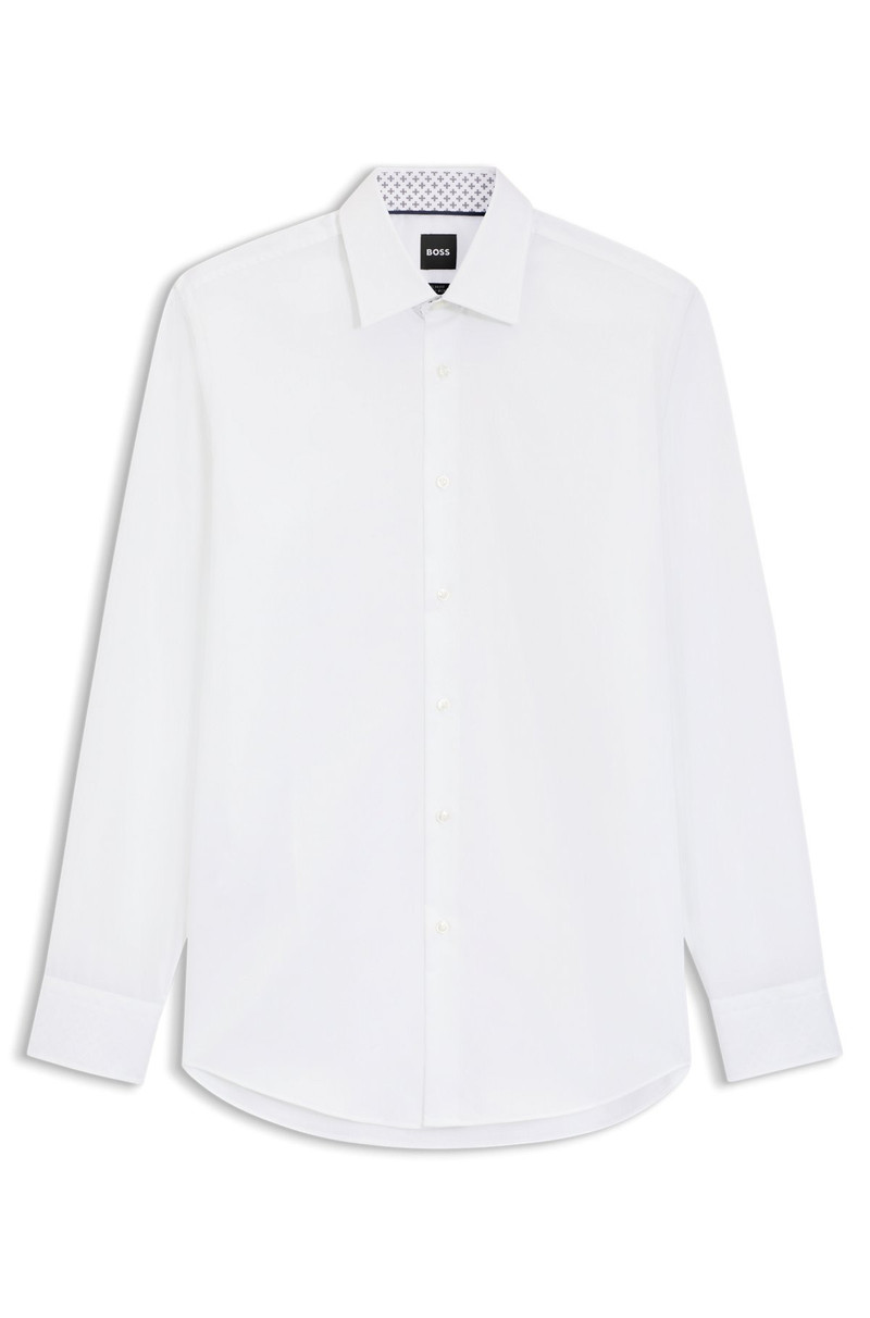 EASY-IRON SLIM-FIT SHIRT IN COTTON POPLIN 1