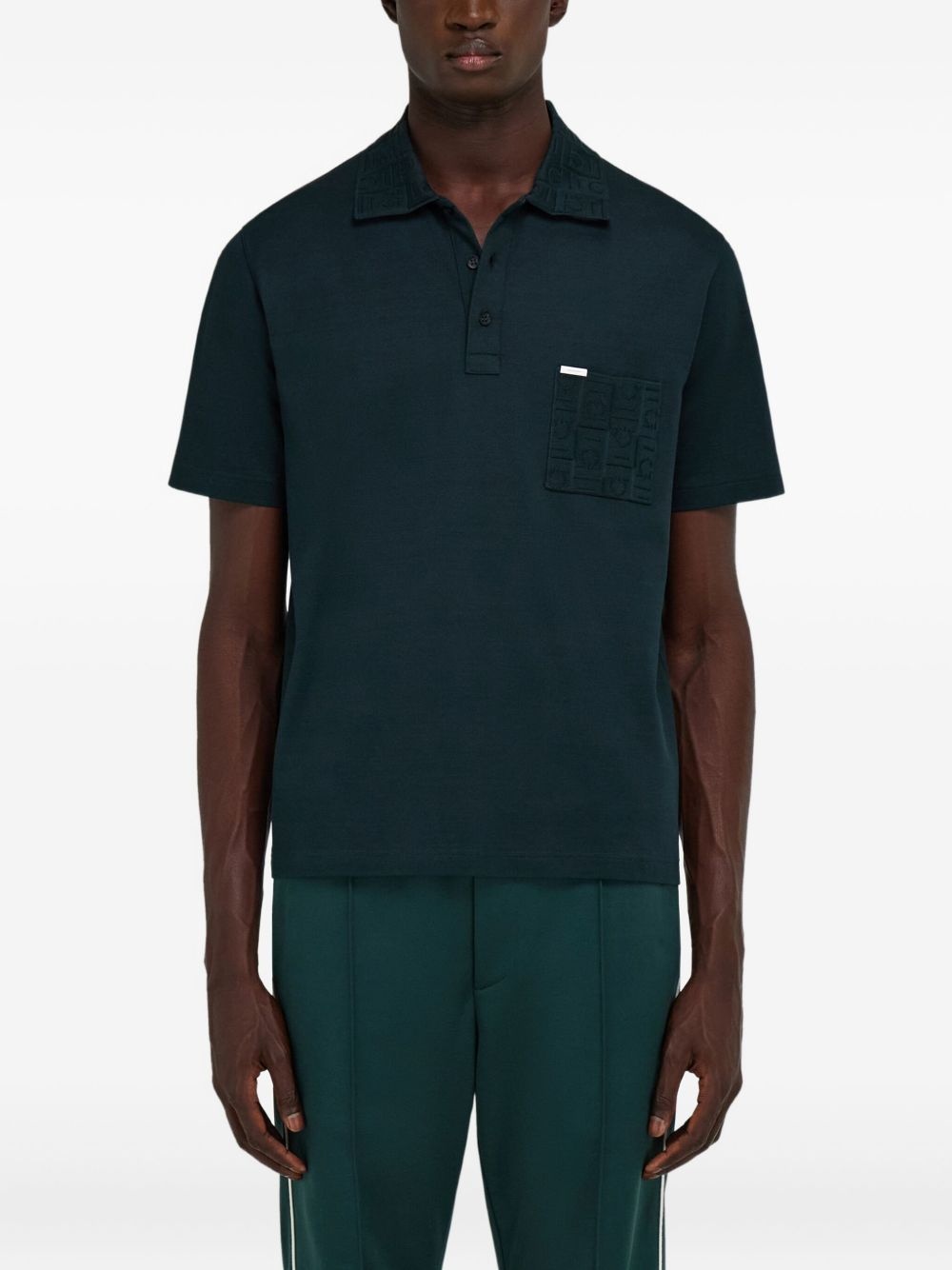 V-neck polo shirt - 3