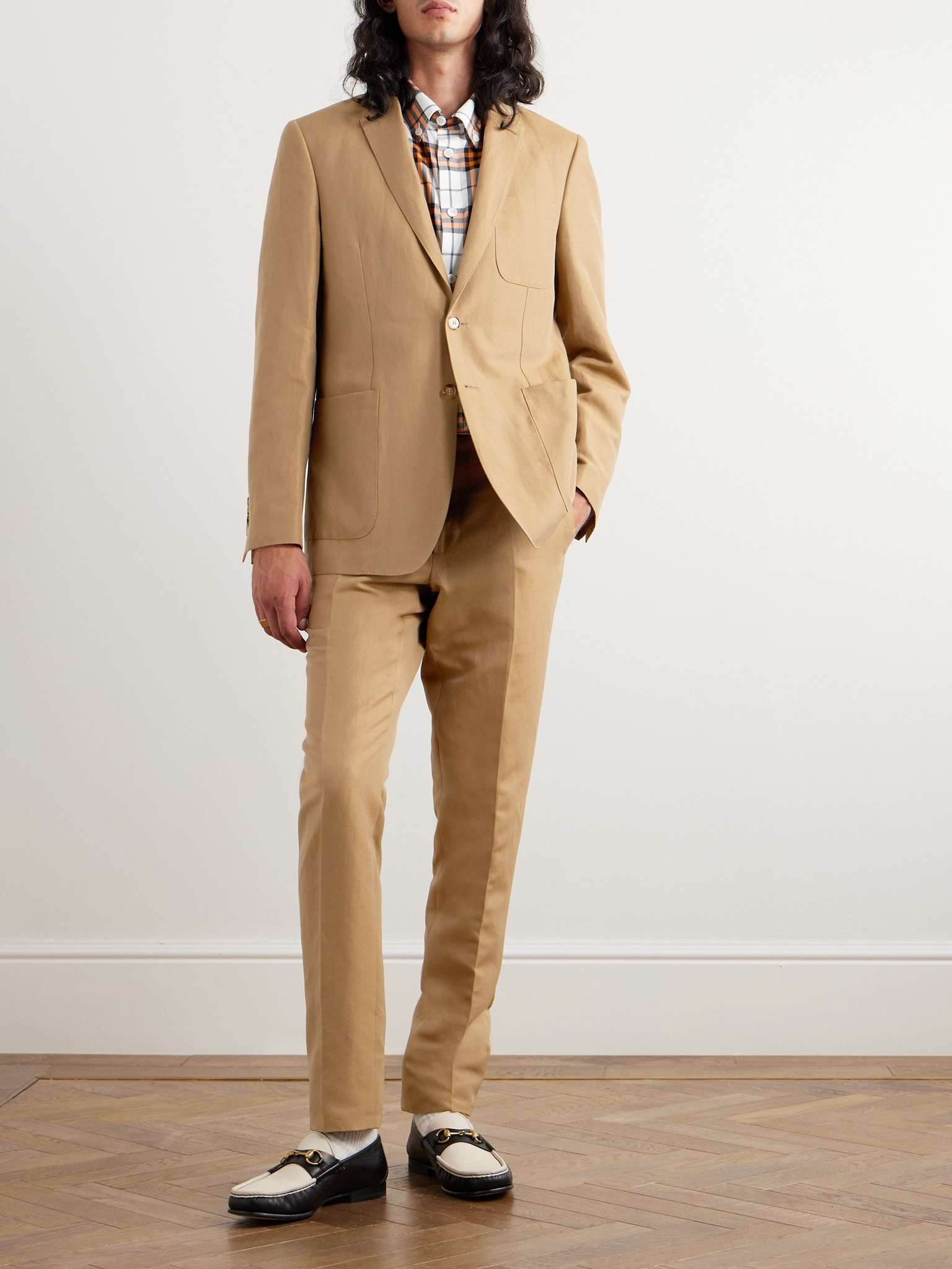 Slim-Fit Unstructured Wool and Linen-Blend Suit Jacket - 2