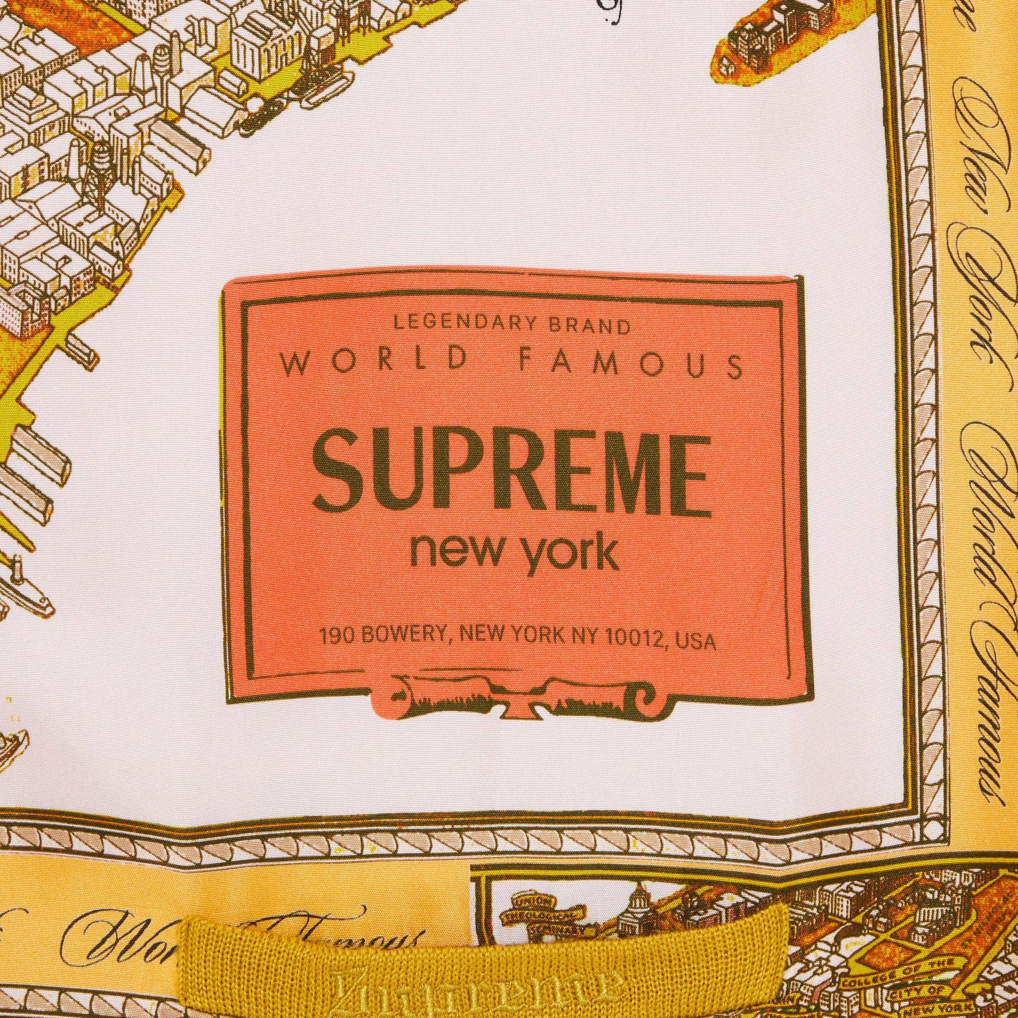 Supreme Silk Map Cardigan 'Mustard' - 3