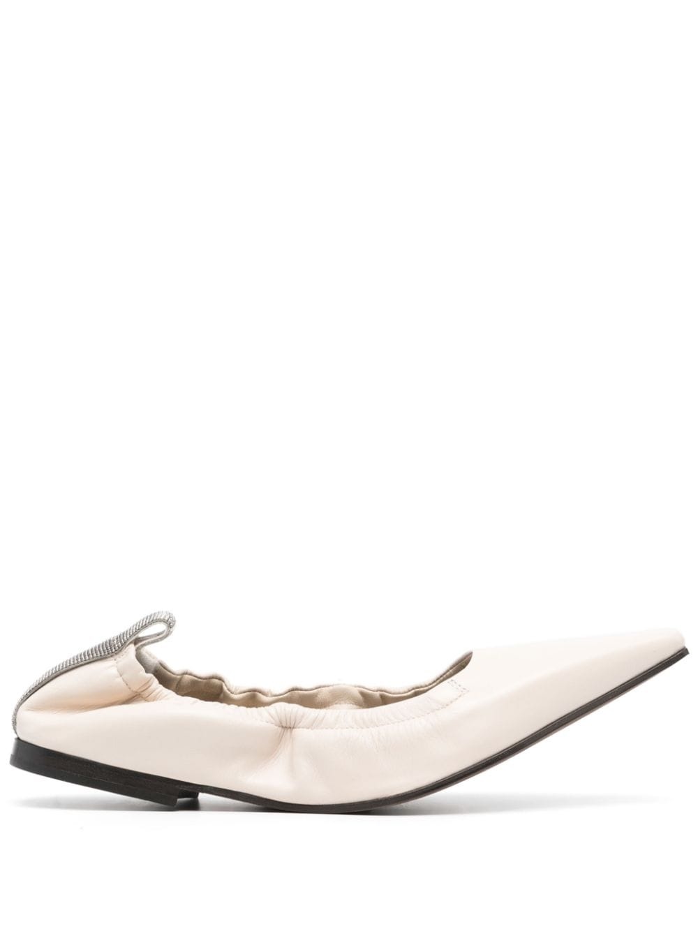 pointed-toe ballerina shoes - 1