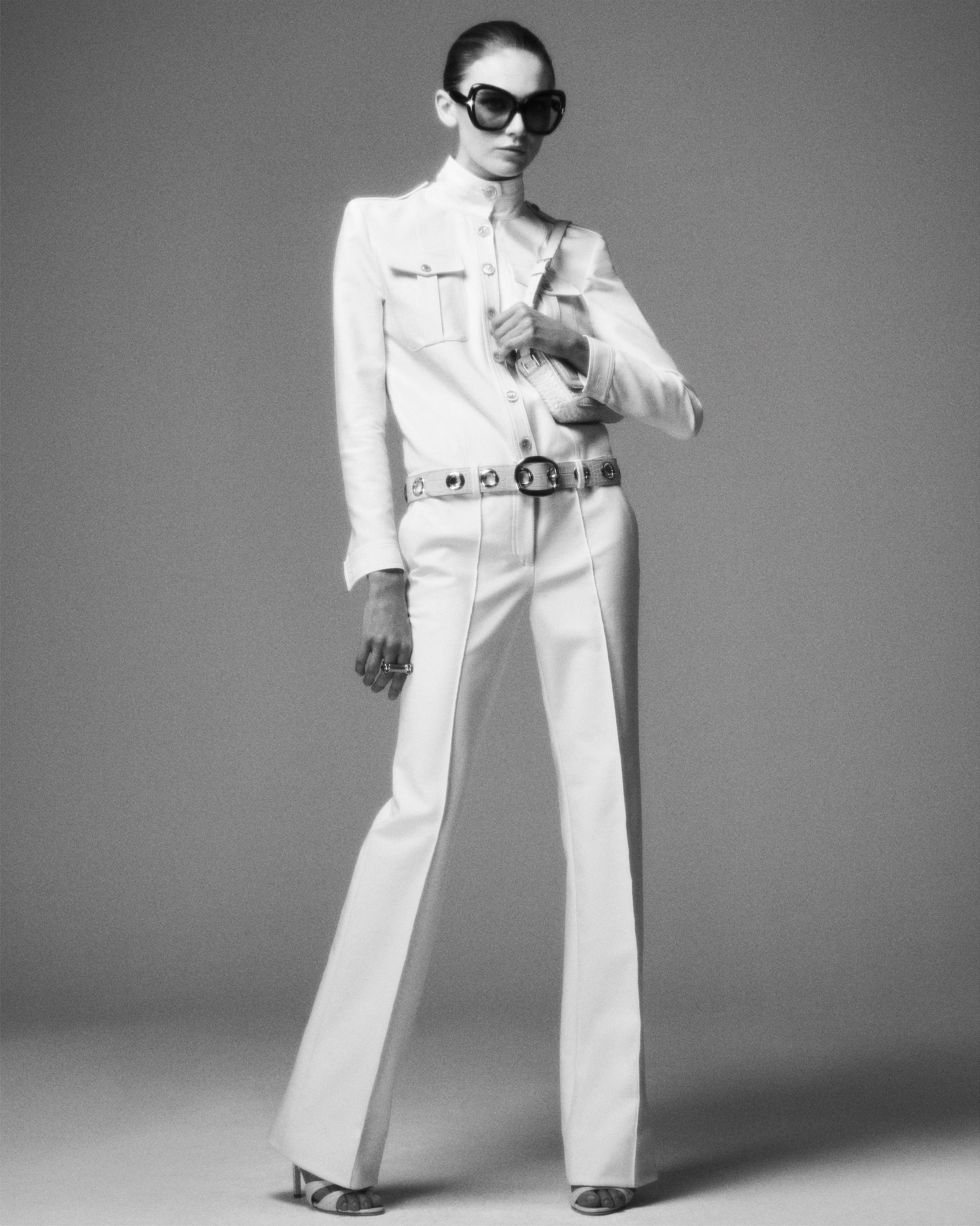 STAND COLLAR SAFARI JUMPSUIT - 5