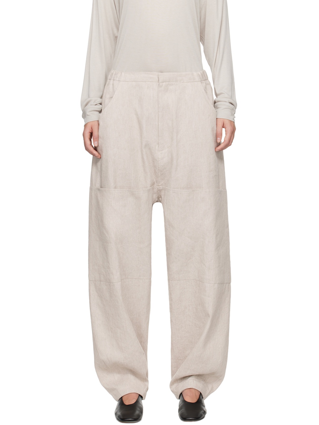 Beige Painter Trousers - 1