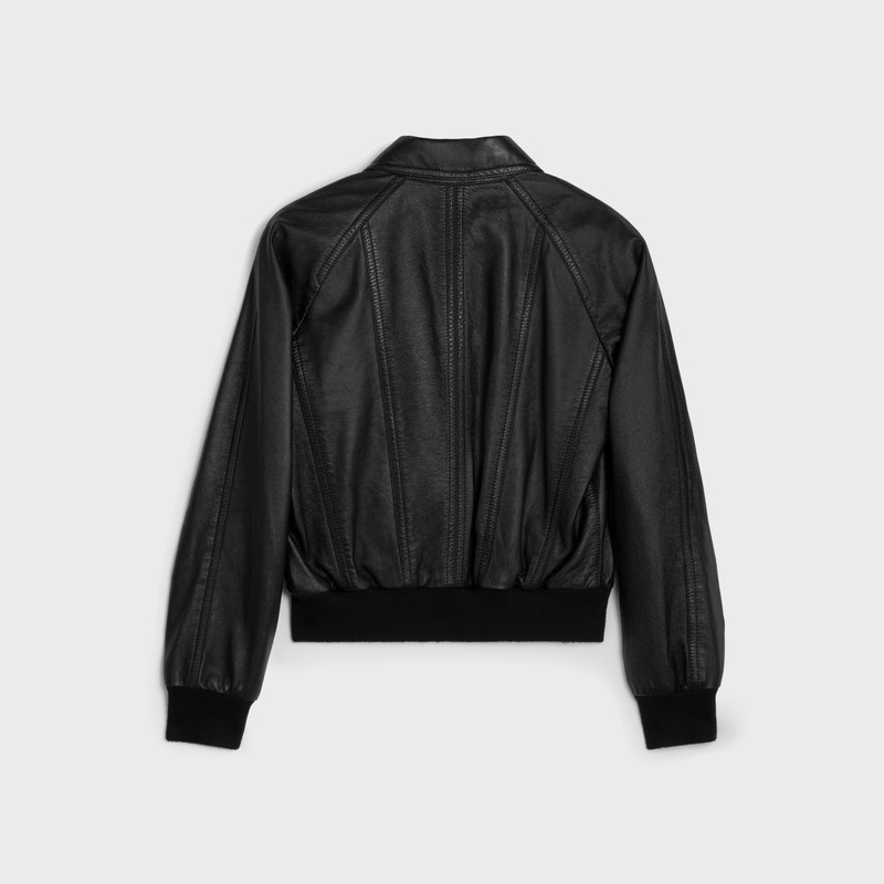 CELINE blouson jacket with cutouts in soft lambskin outlook