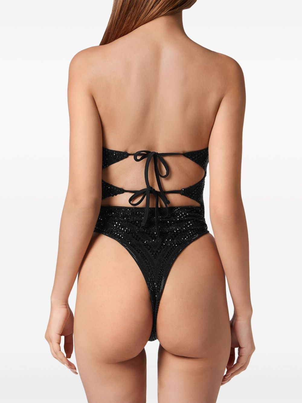 crystal-embellished swimsuit - 4