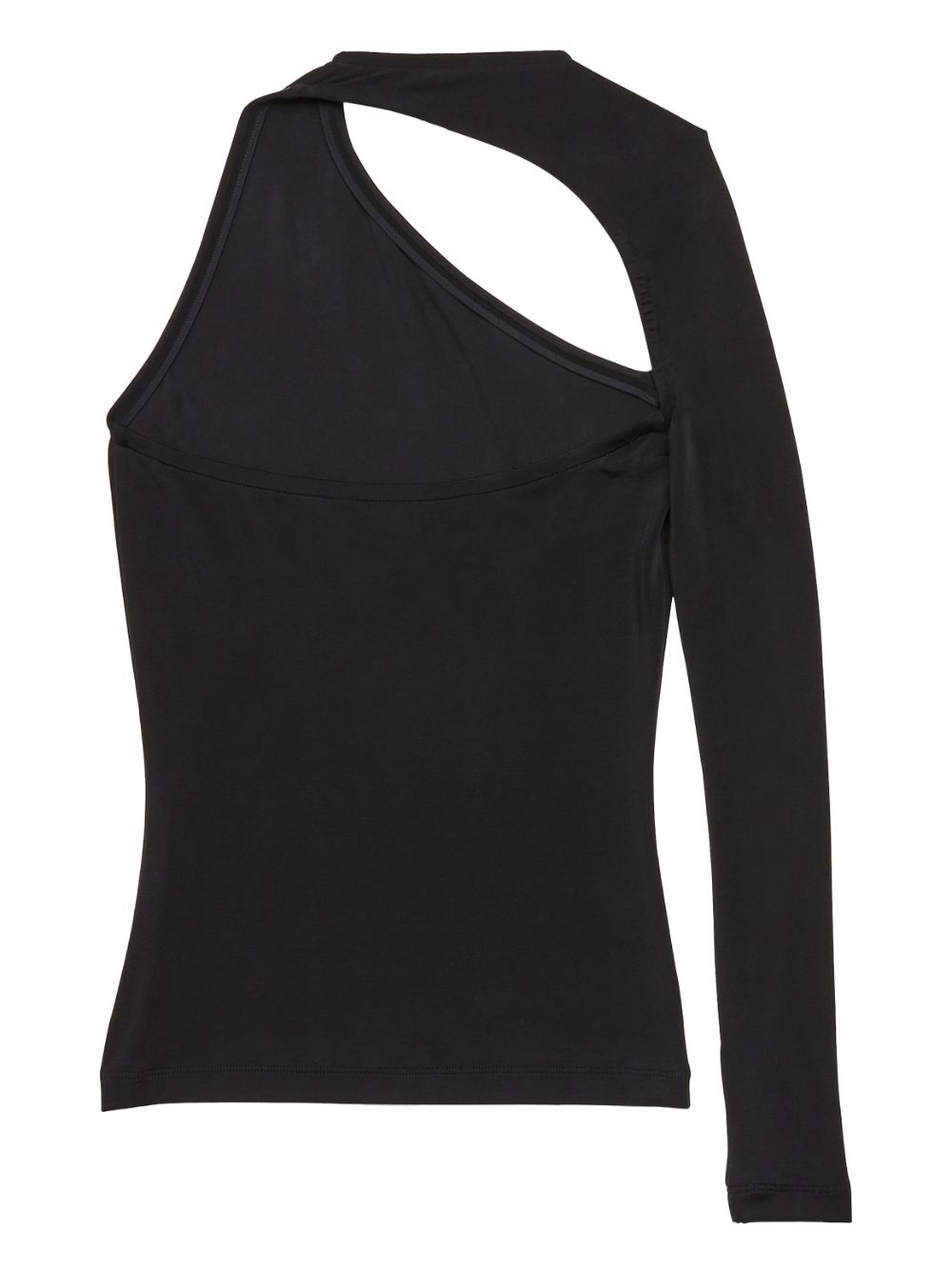 cut-out one-shoulder top - 2