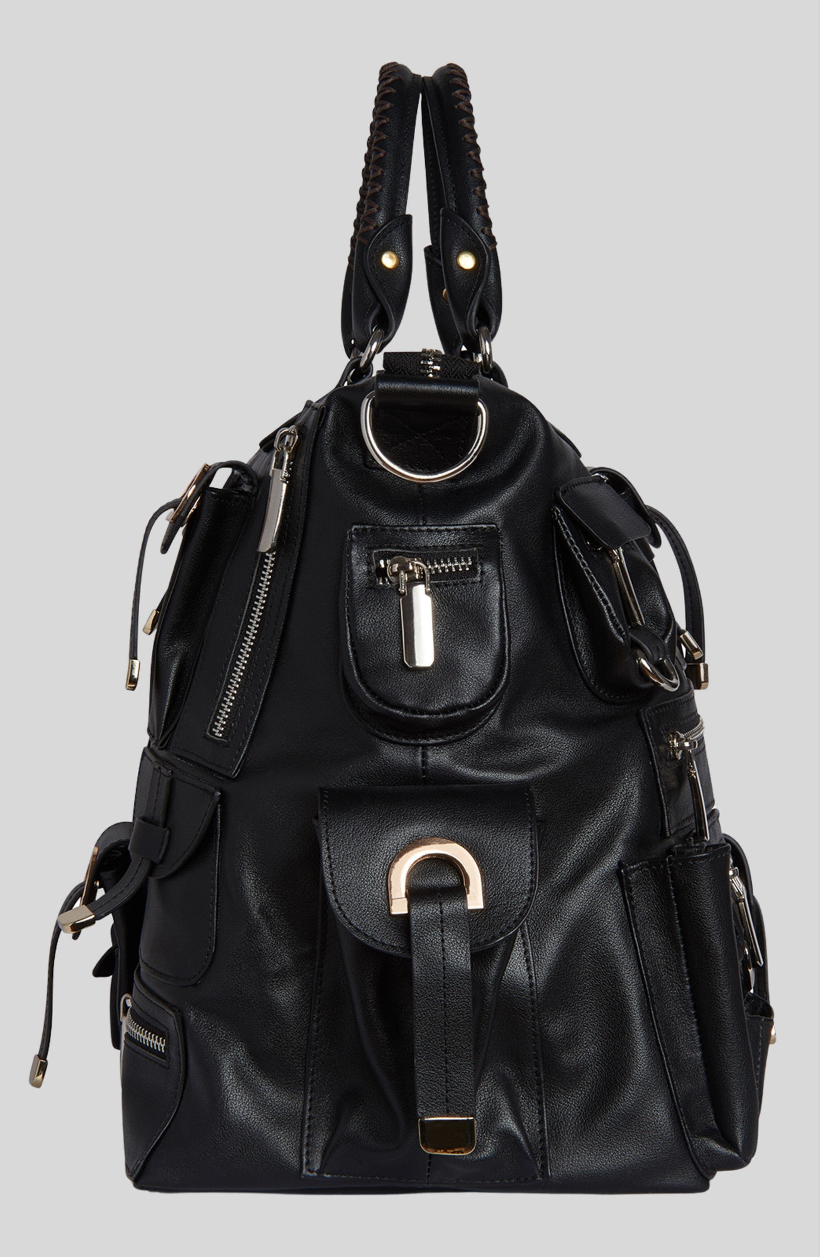 Cynthia Rowley Leather Cargo Pocket Bag in Black at Nordstrom - 2