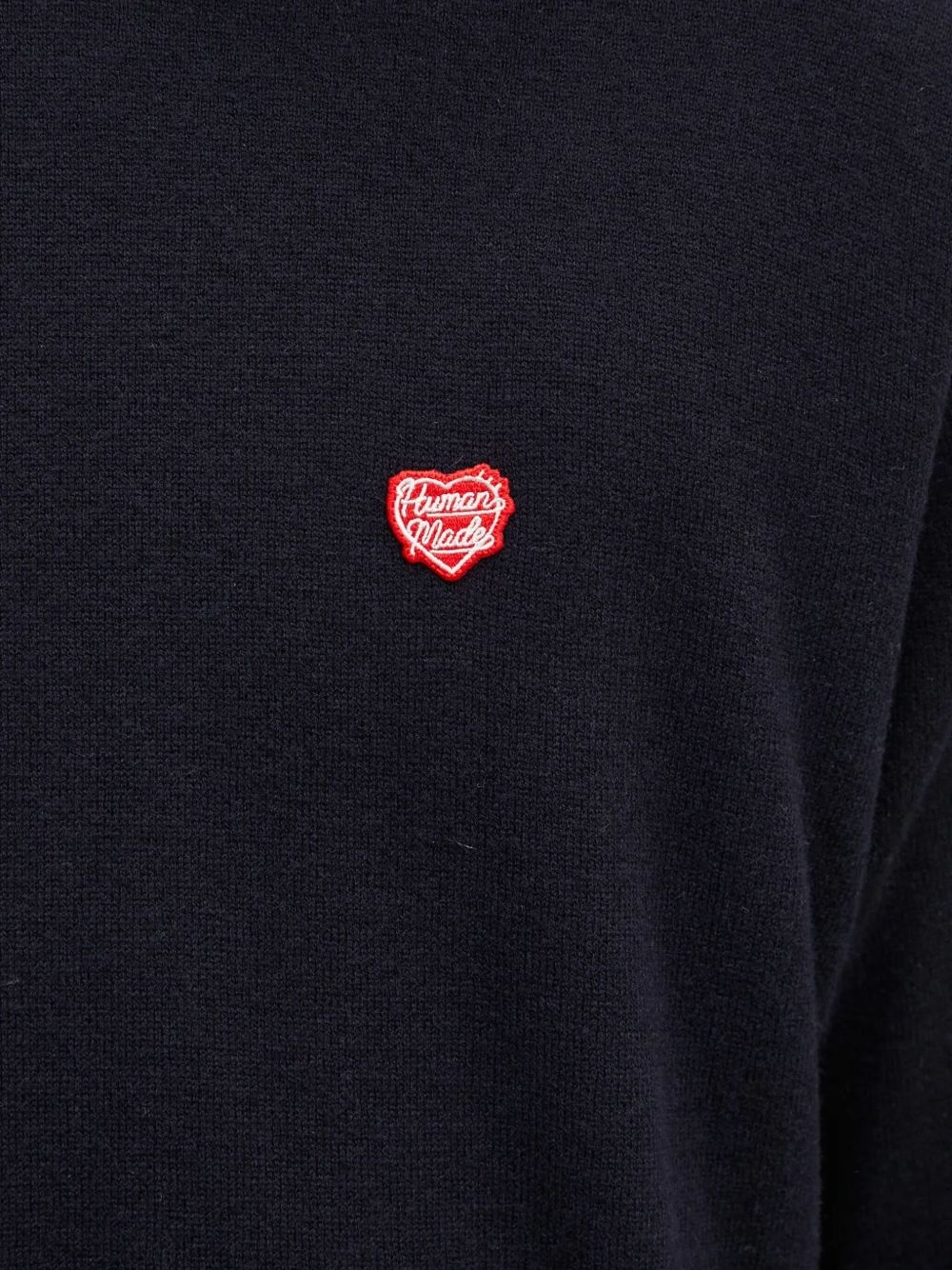 heart-logo wool sweater - 5
