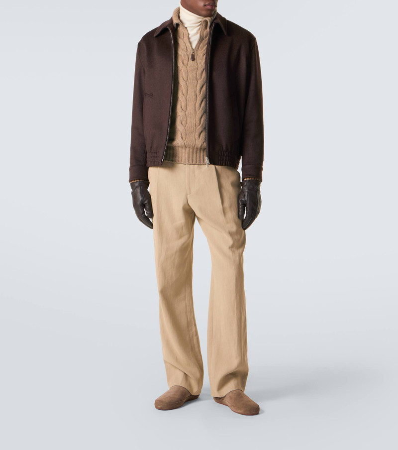 Loro Piana Napier cable-knit cashmere sweater outlook