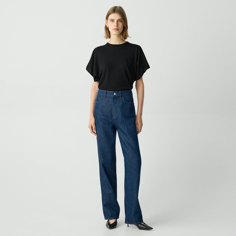 Theory Flutter Sleeve Top in Regal Wool outlook