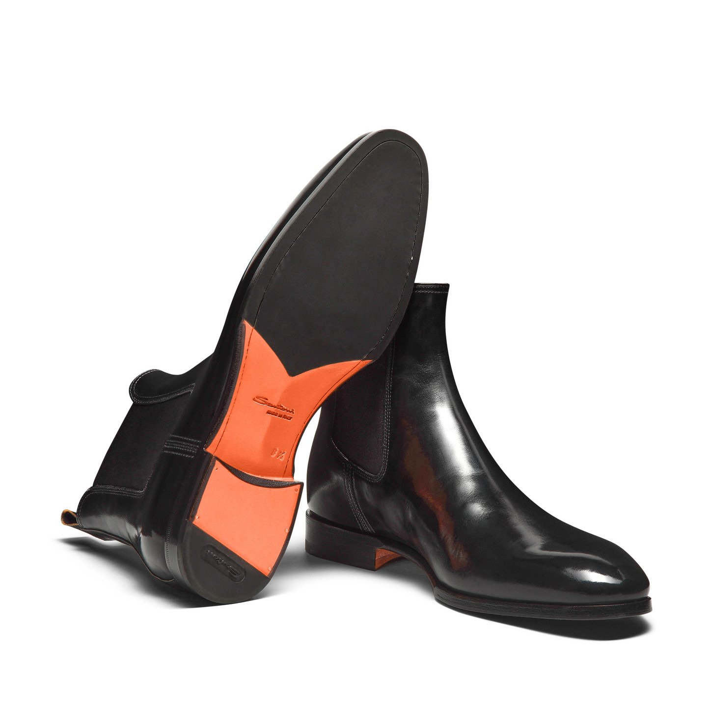 Men’s black leather Chelsea boot - 4