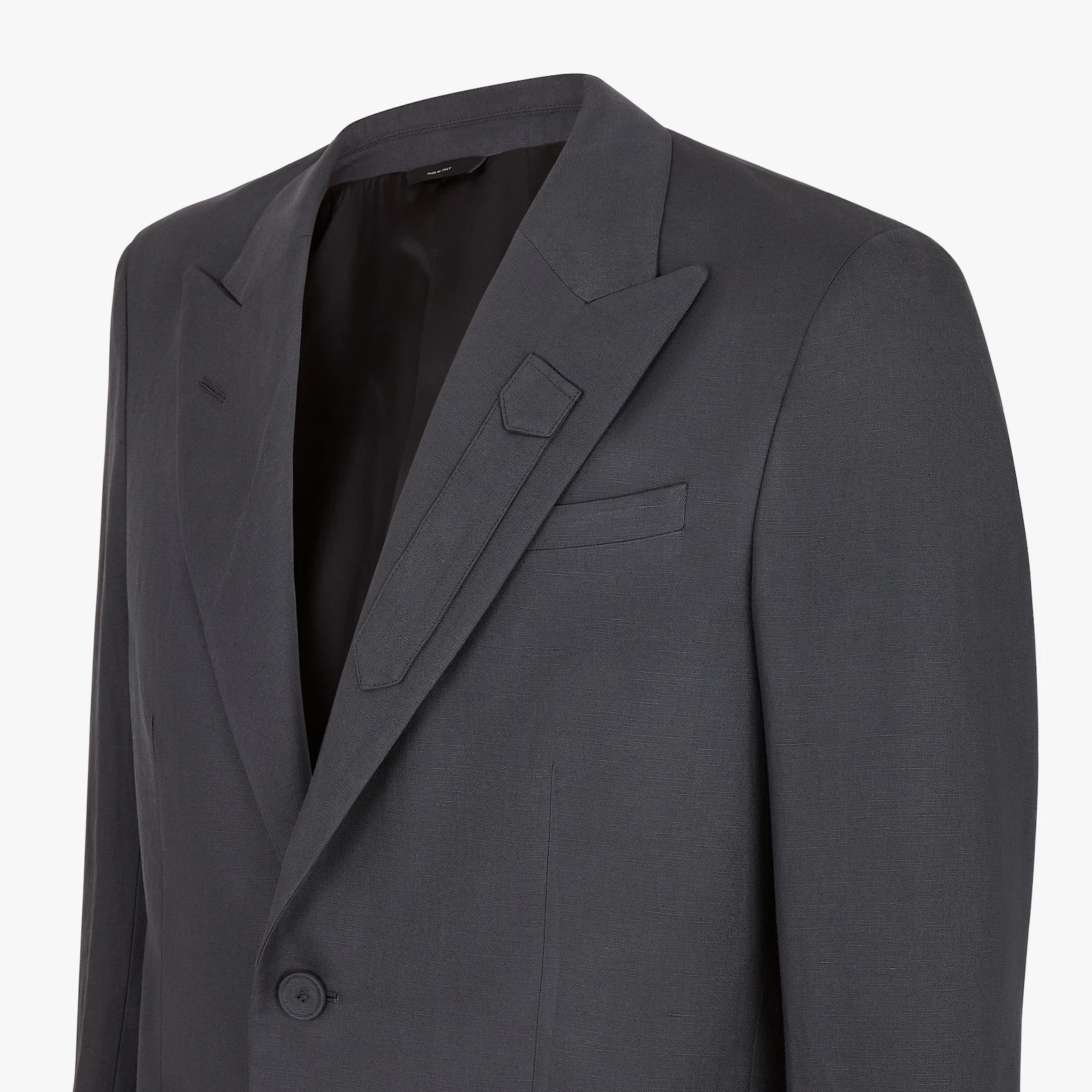 Blue linen blazer - 4