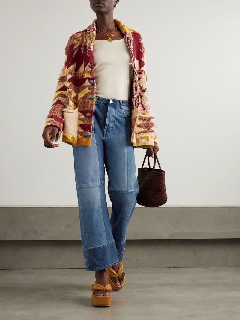 FORTELA Patchwork Straight-leg Jeans outlook