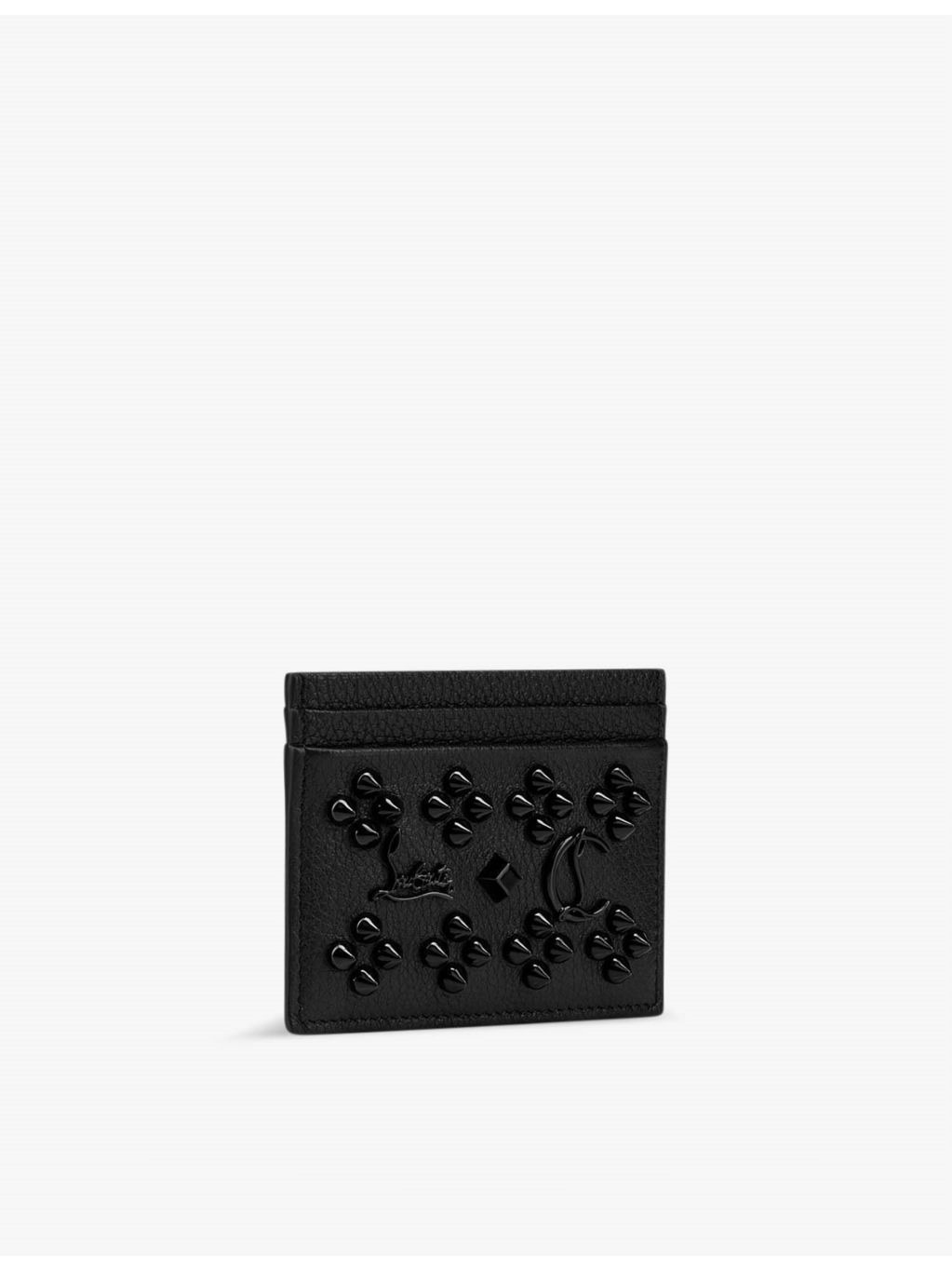 Kios Loubinthesky-embellished leather card holder - 4