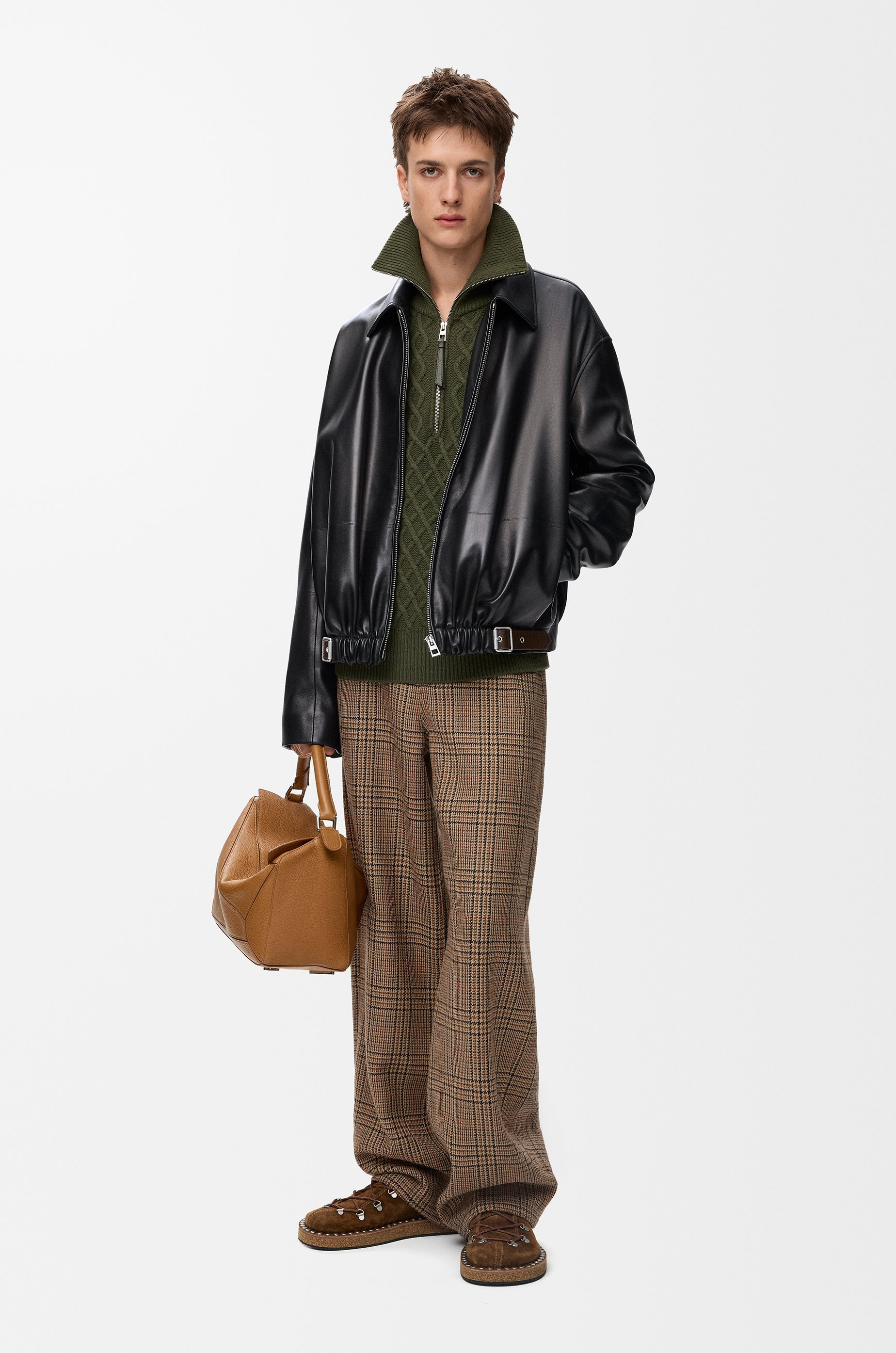 Belted jacket in nappa lambskin - 2