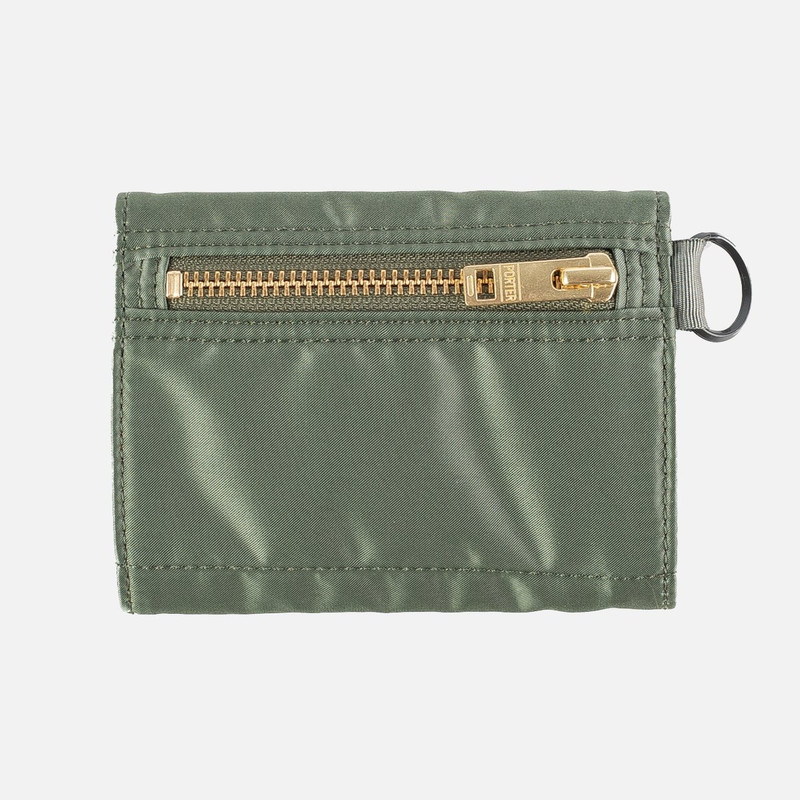 Iron Heart POR-WAL-GRN Porter - Yoshida & Co. - Tanker Wallet - Sage Green outlook