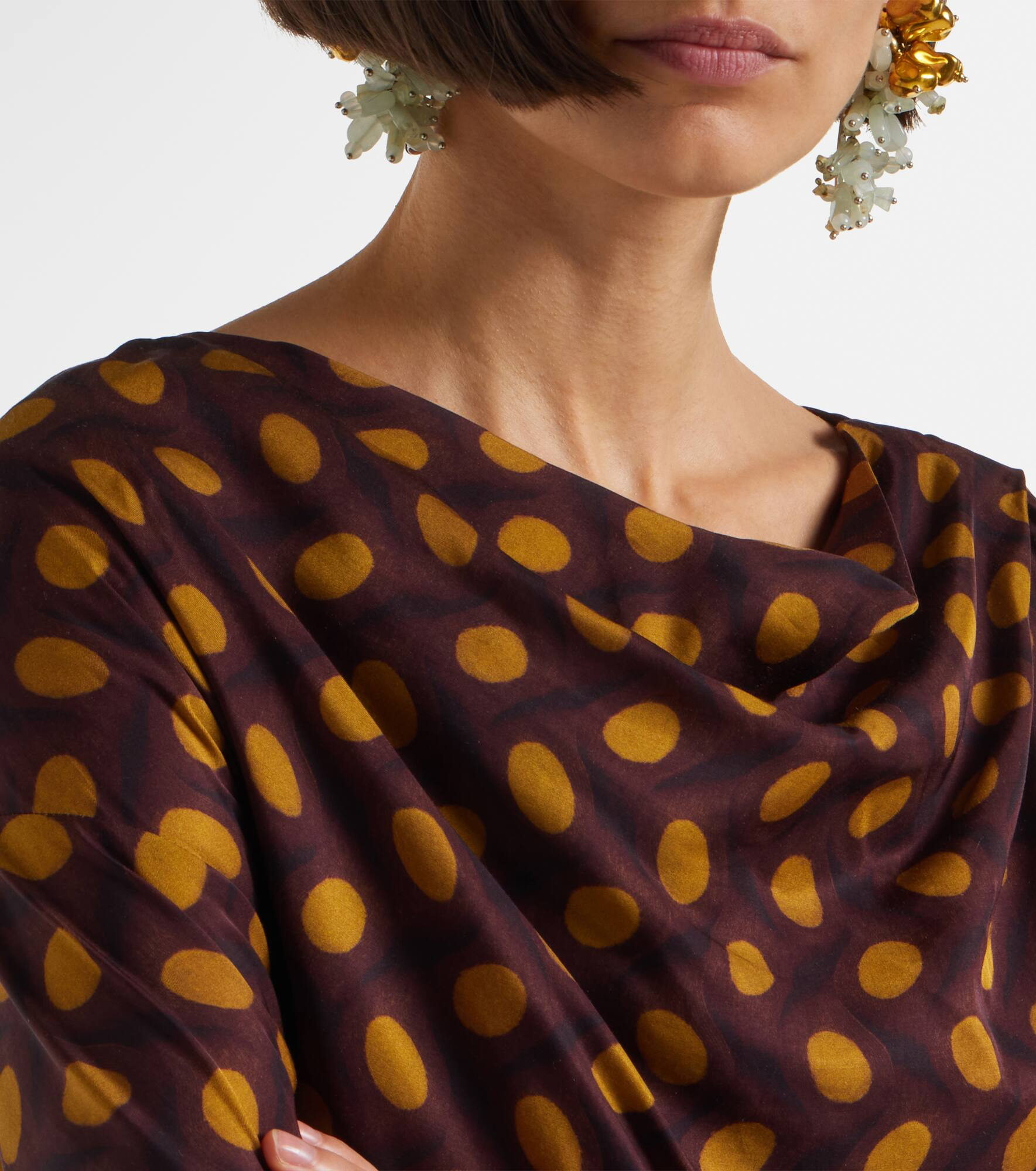 Didi embellished polka-dots midi dress - 4