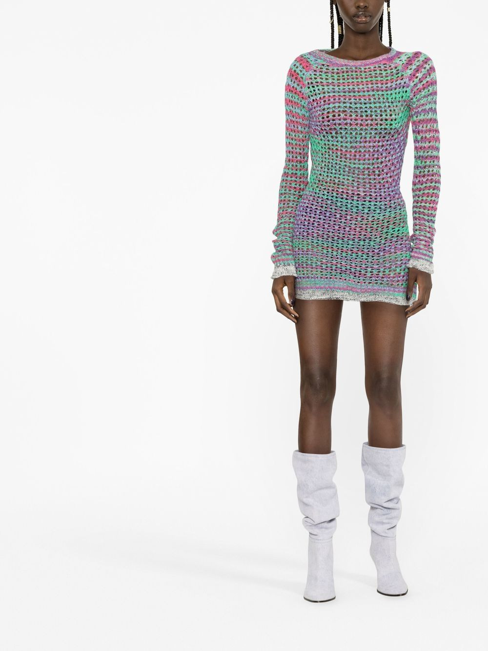 openwork-knit minidress - 2