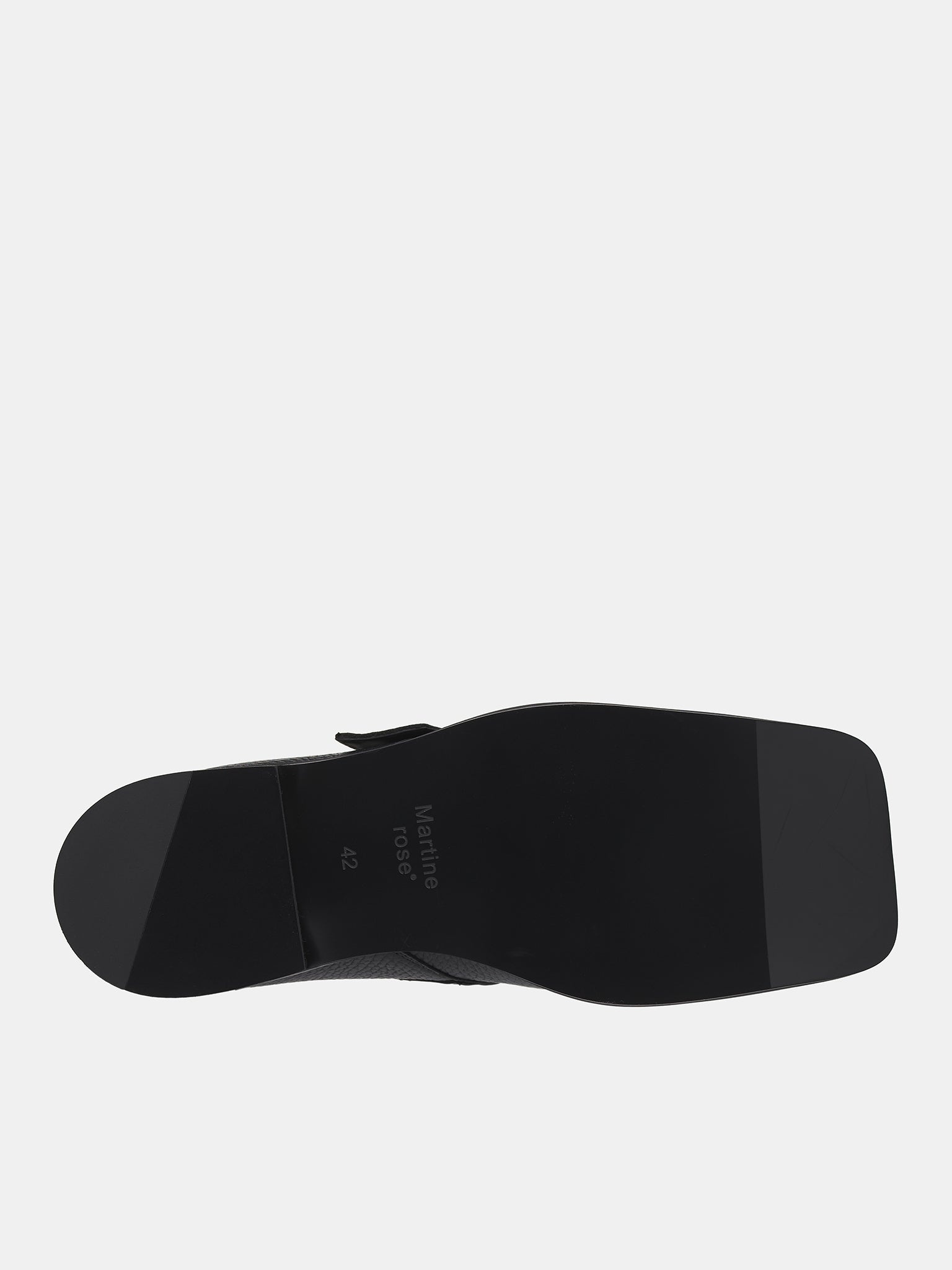 Square Toe Buckle Loafers - 6