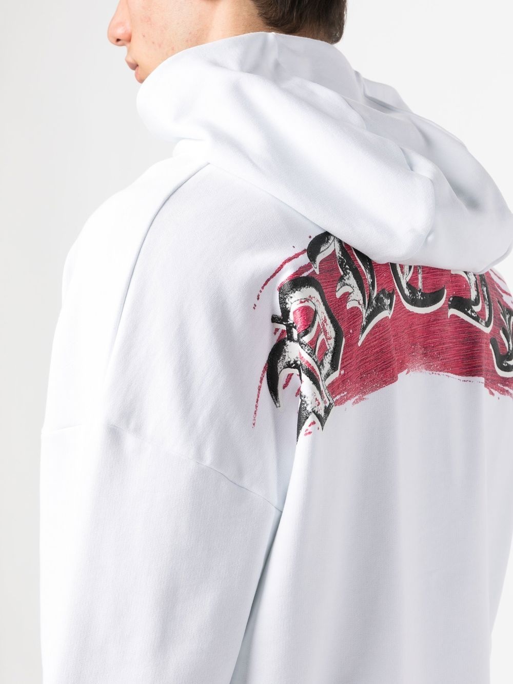 Hawaii-print cotton hoodie - 5