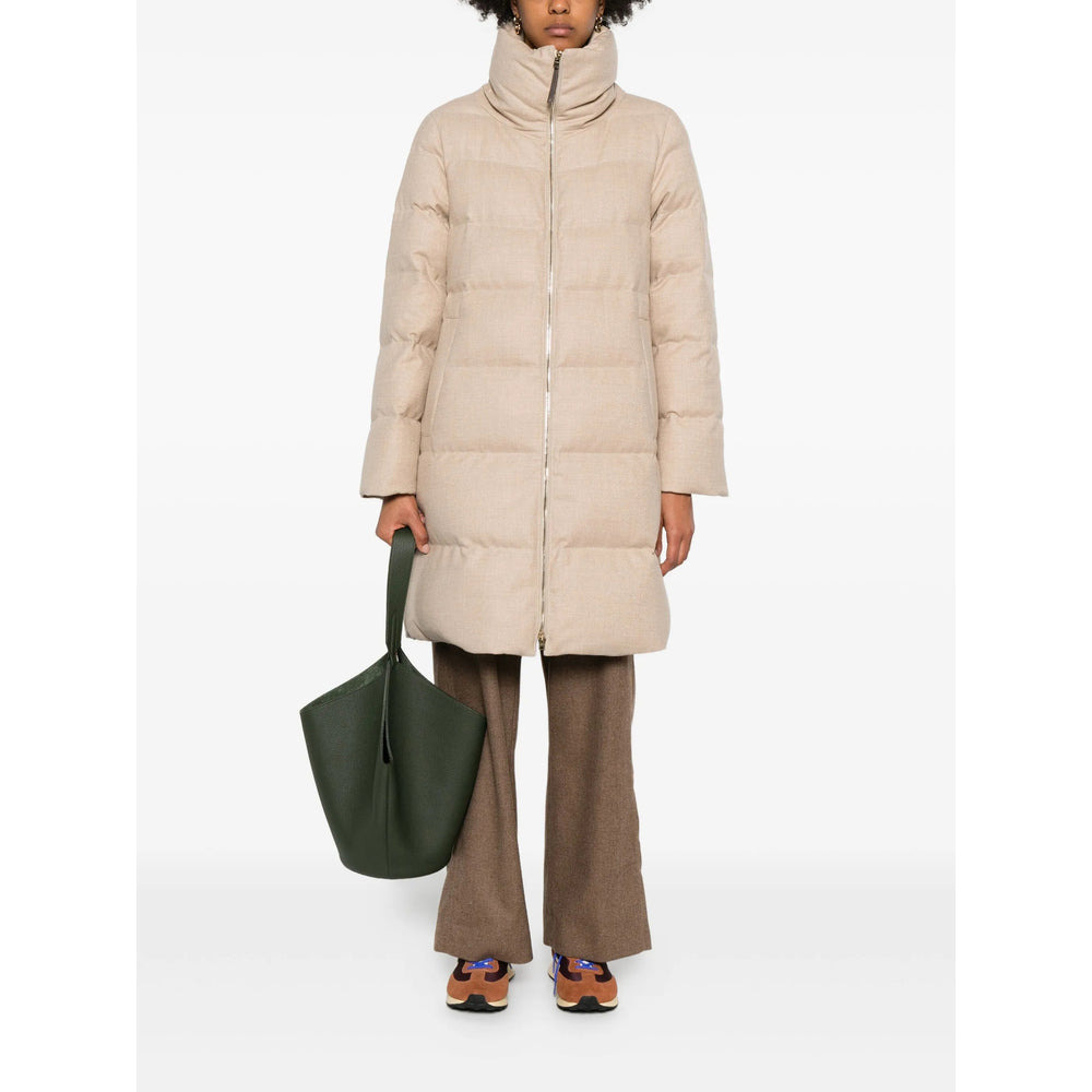 Herno Neutrals Coats - Single Breasted Coats Women - 2