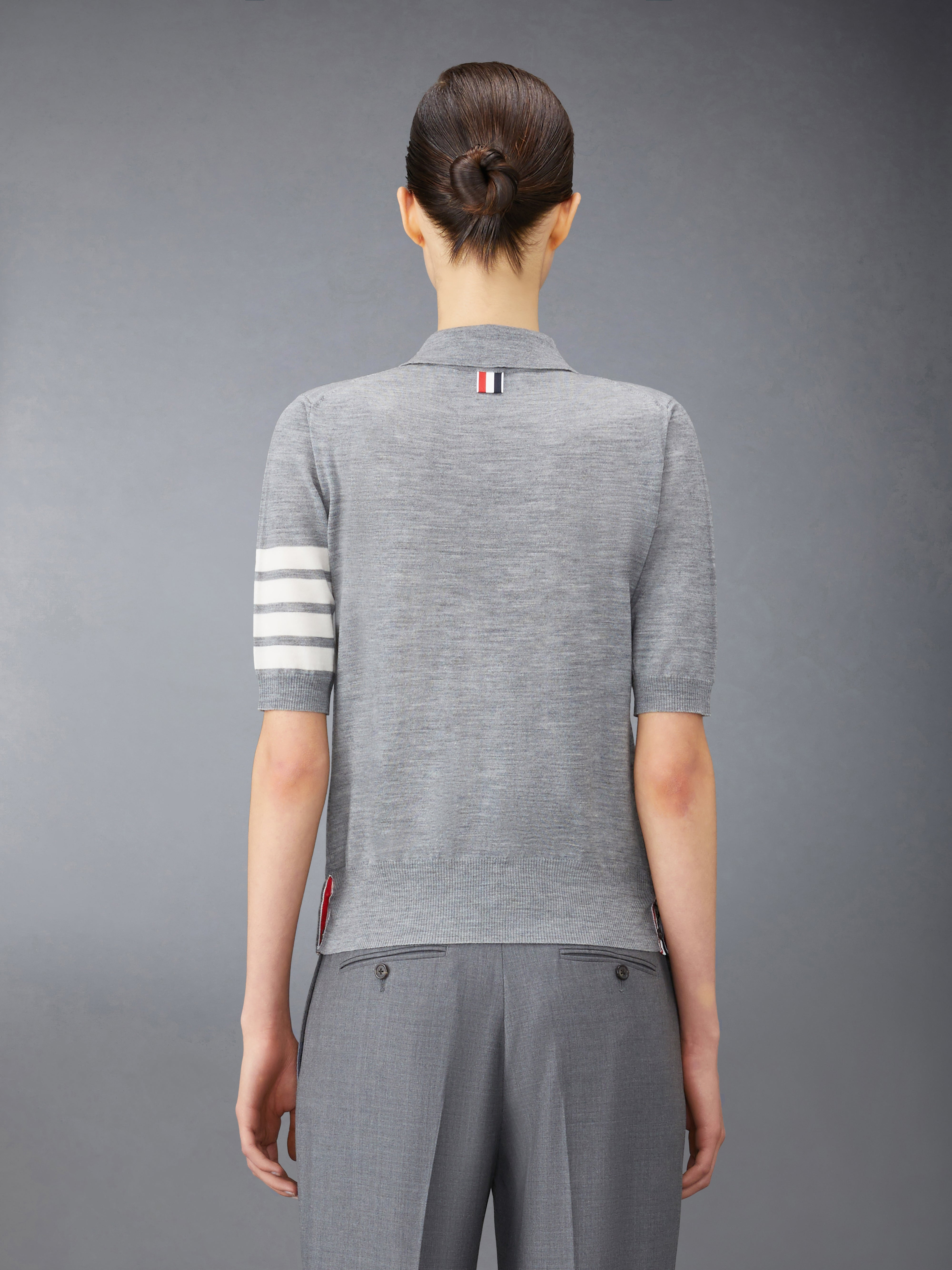 Wool 4-Bar Relaxed Polo - 2