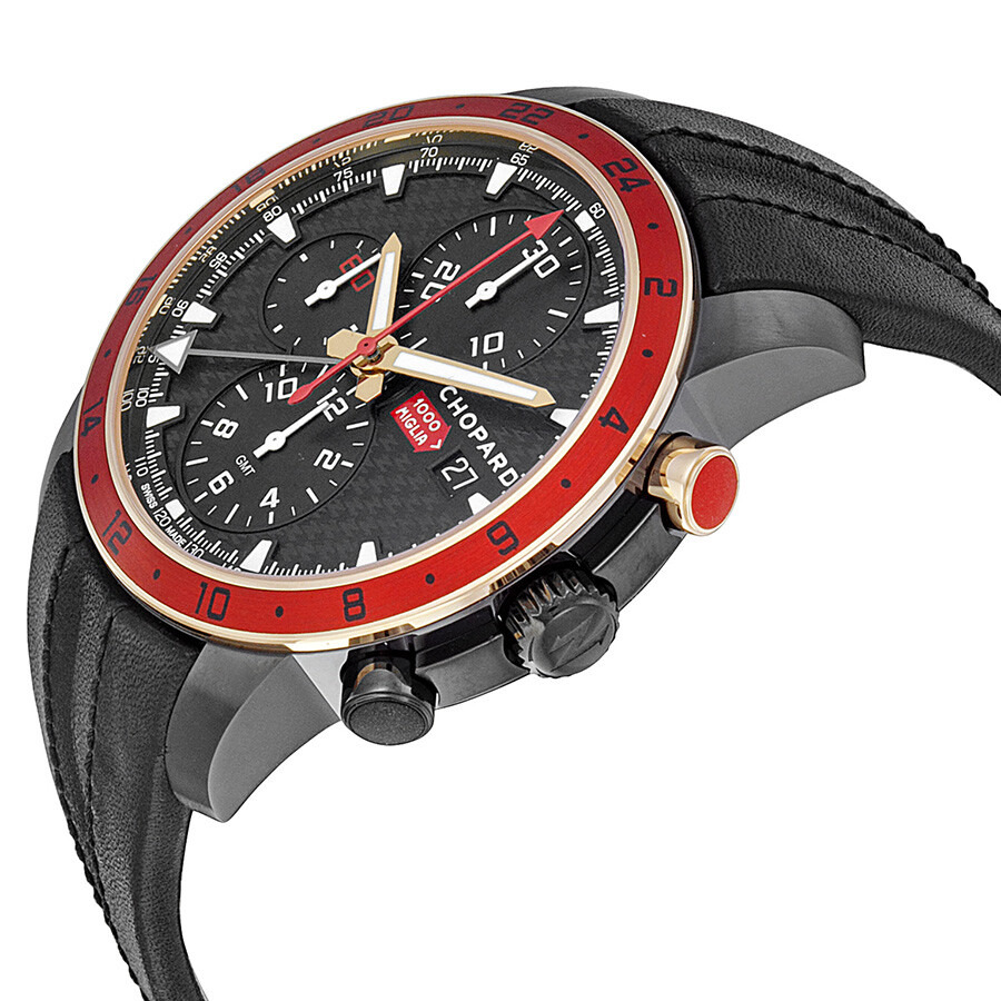 Pre-owned Chopard Mille Miglia Zagato Chronograph Tachymeter Black Dial Men's Watch 168550-6001 - 2