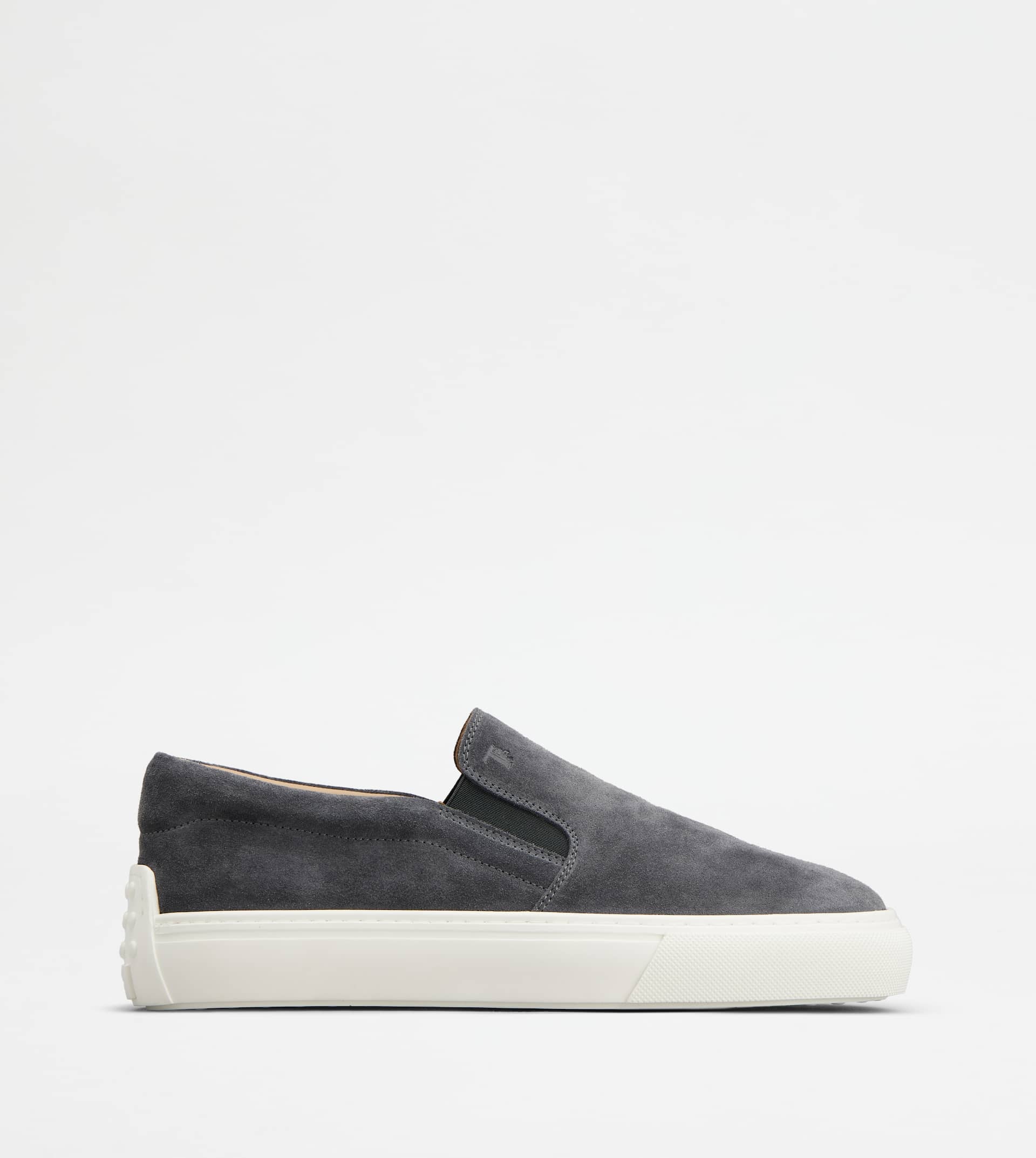 SLIP-ONS IN SUEDE - GREY - 1