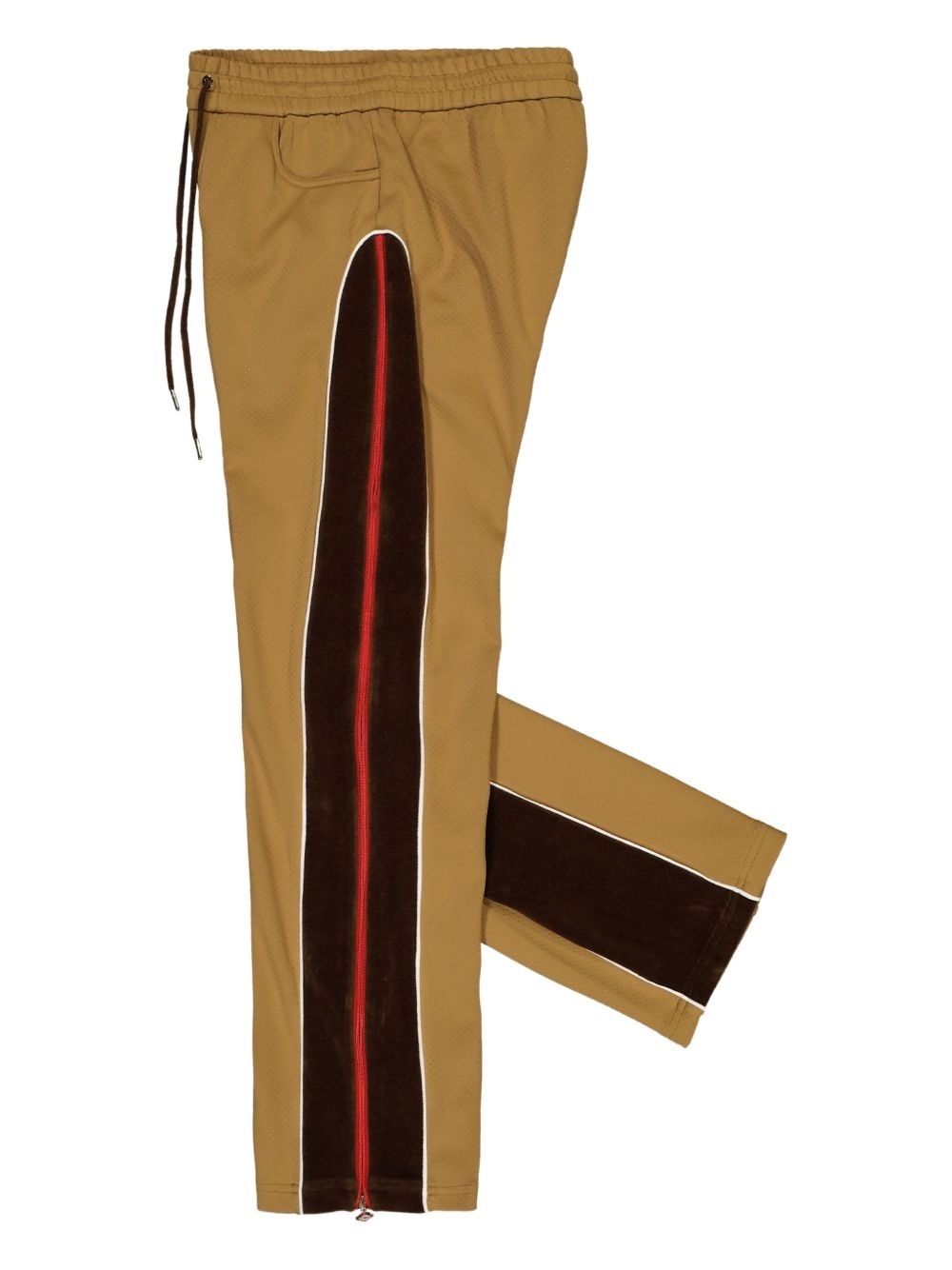 chenille-panelled track pants - 3