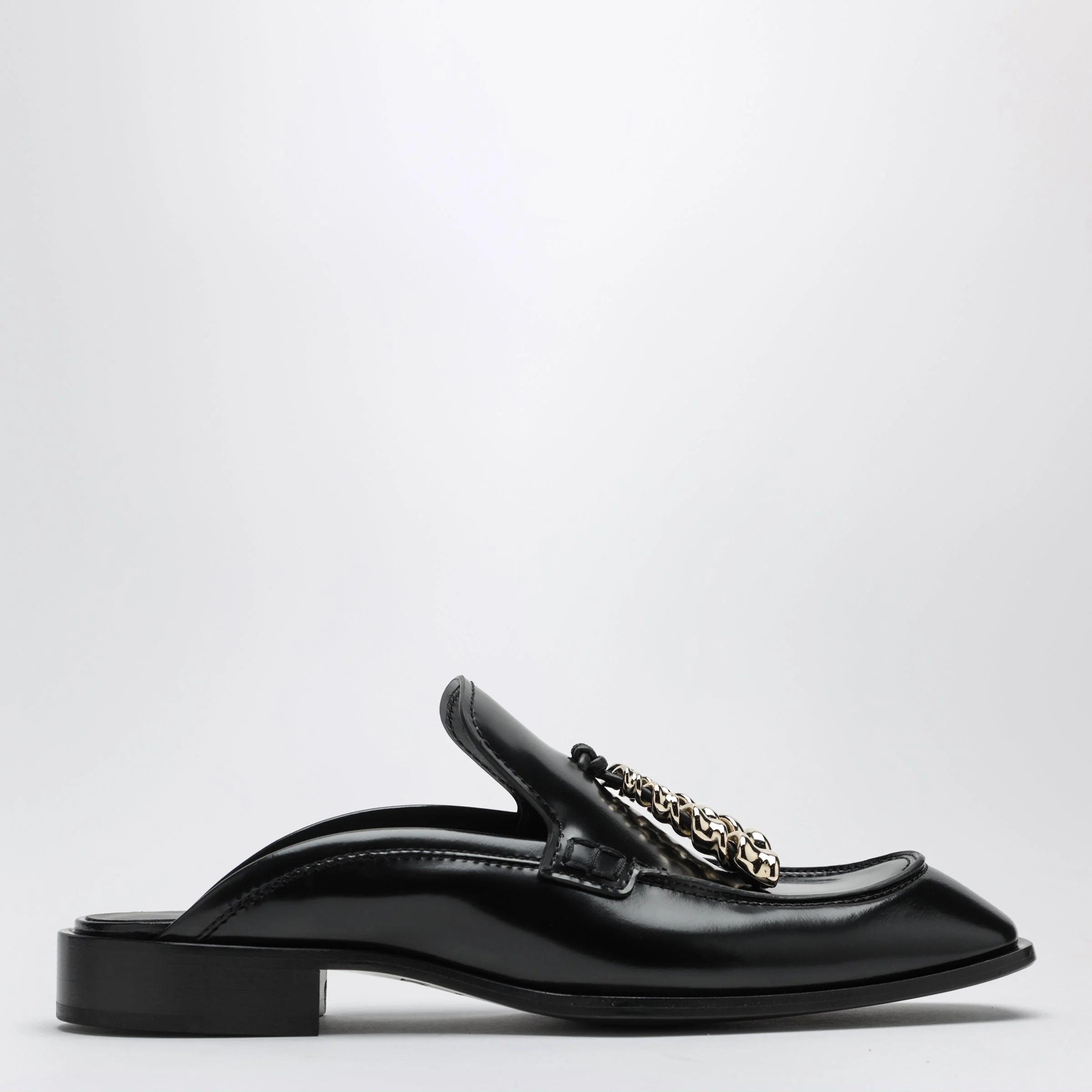Loewe Edge Mule Loafers In Brushed Calf Leather, Black Women - 1