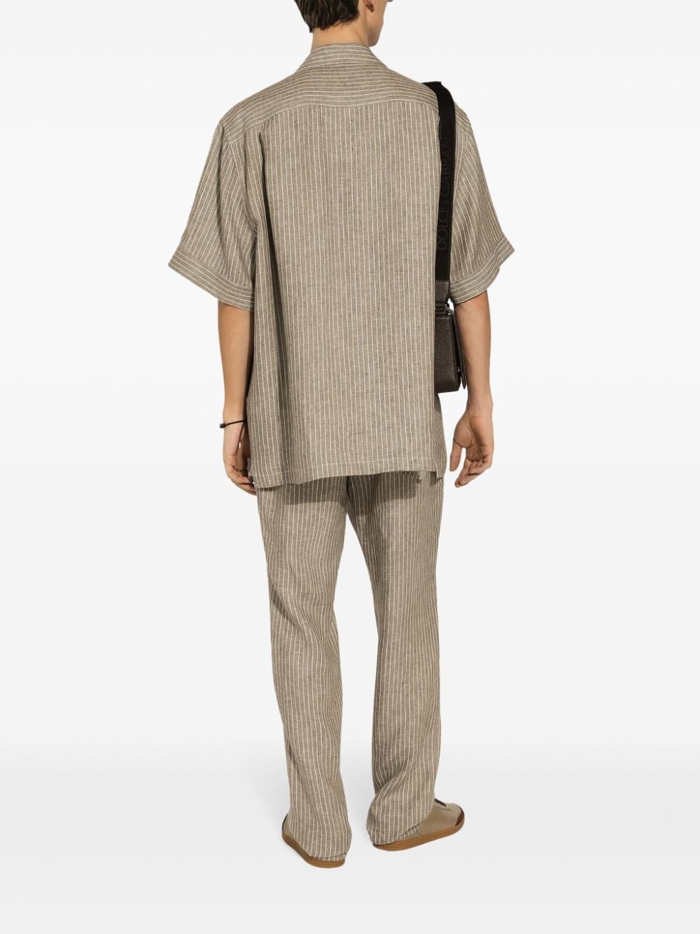 linen track pants - 4