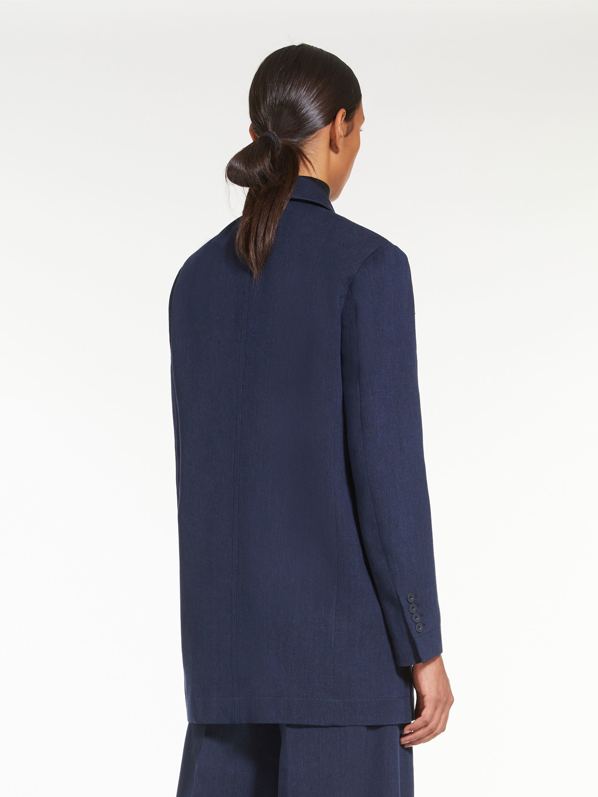 FILANTE Linen and cotton double-breasted jacket - 4