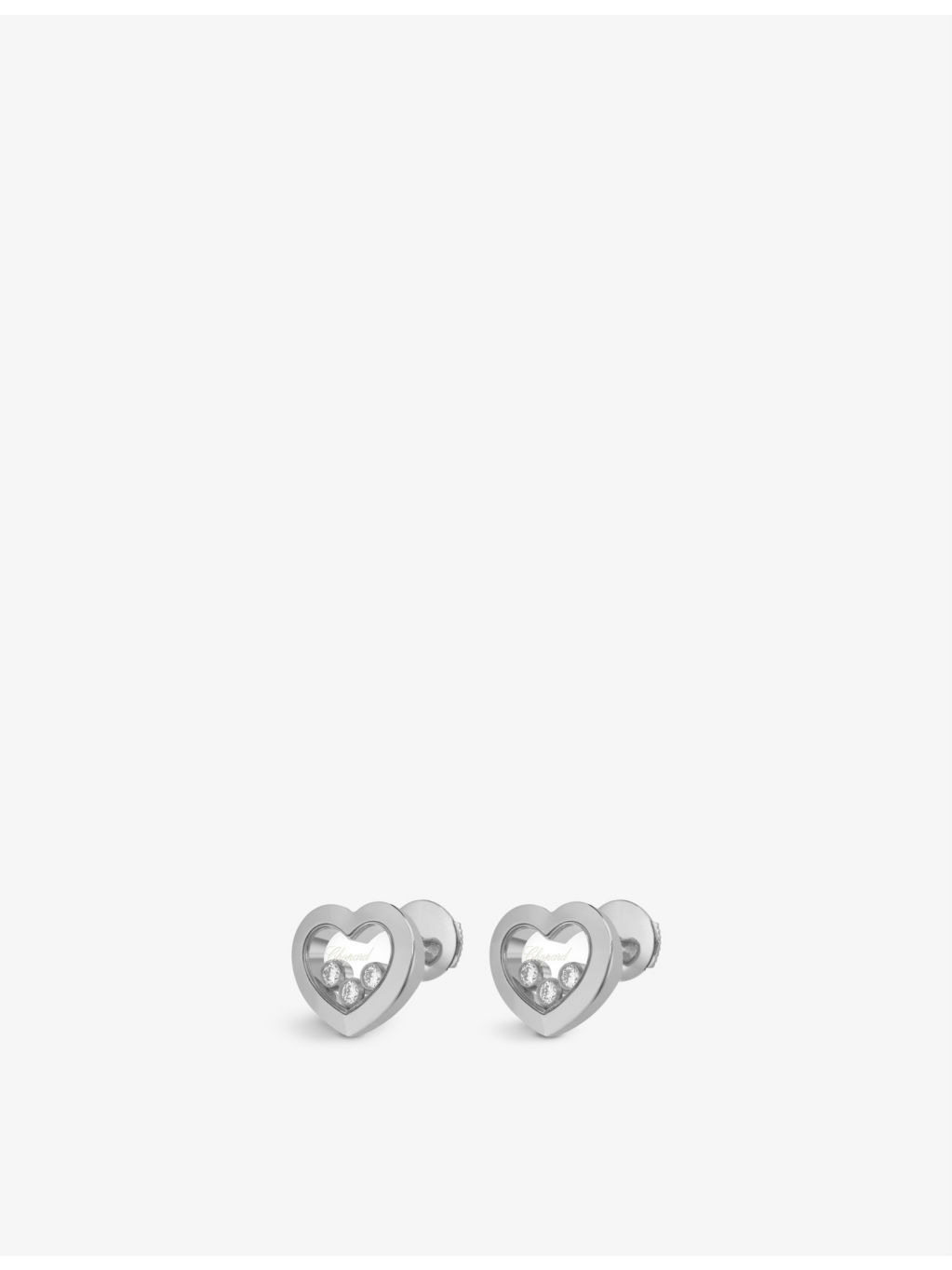 Happy Diamonds 18ct white-gold and diamond earrings - 3