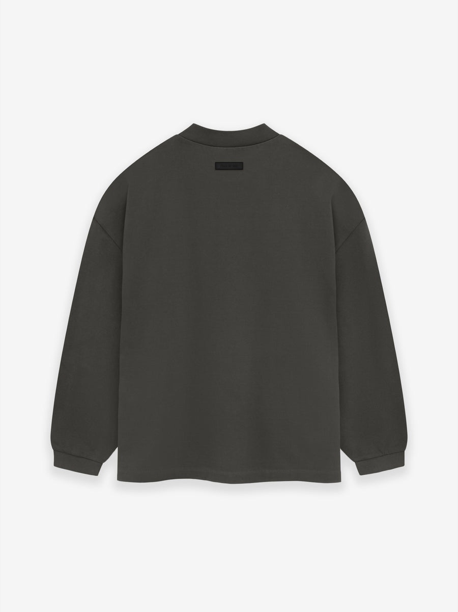 トップス ESSENTIALS//HEAVY JERSEY LS TEE S Fear of God Essentials Heavy Jersey L/S Tee Dark Heather