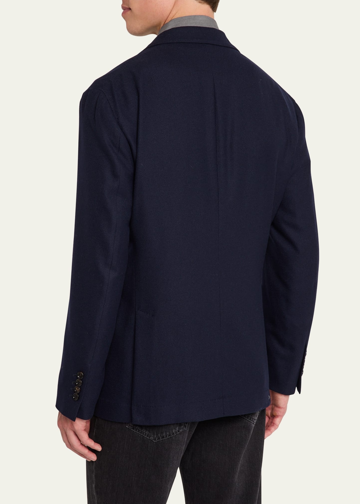 Men's Cashmere Hopsack Sport Coat - 3