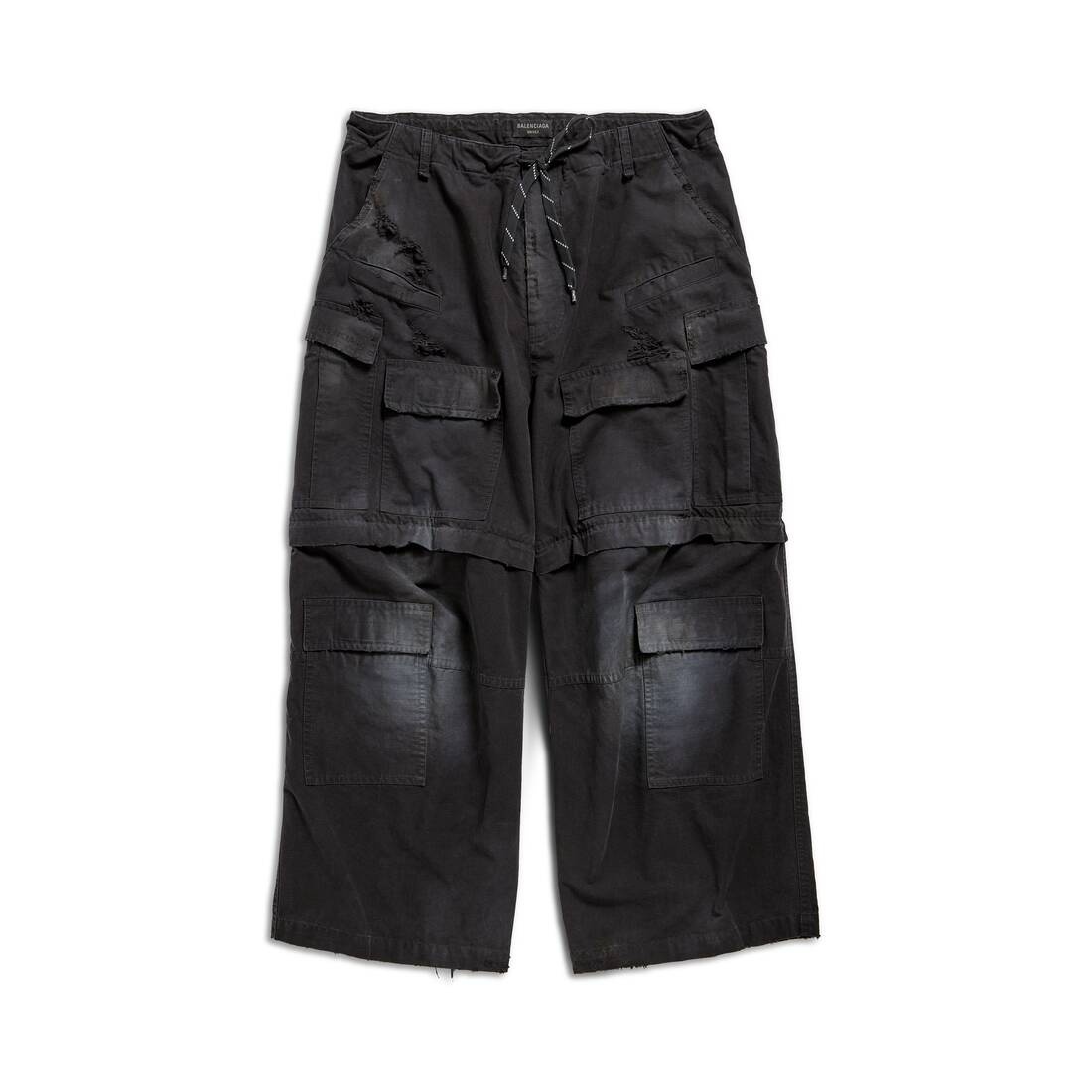 Balenciaga Large Cargo Pants in Black - 1